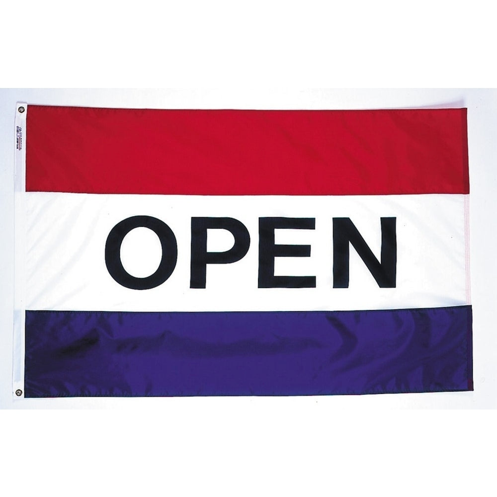 Open Flag 3x5 ft. Nylon on 3 Stripes Dyed Design