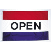 Open Flag 3x5 ft. Nylon on 3 Stripes Dyed Design
