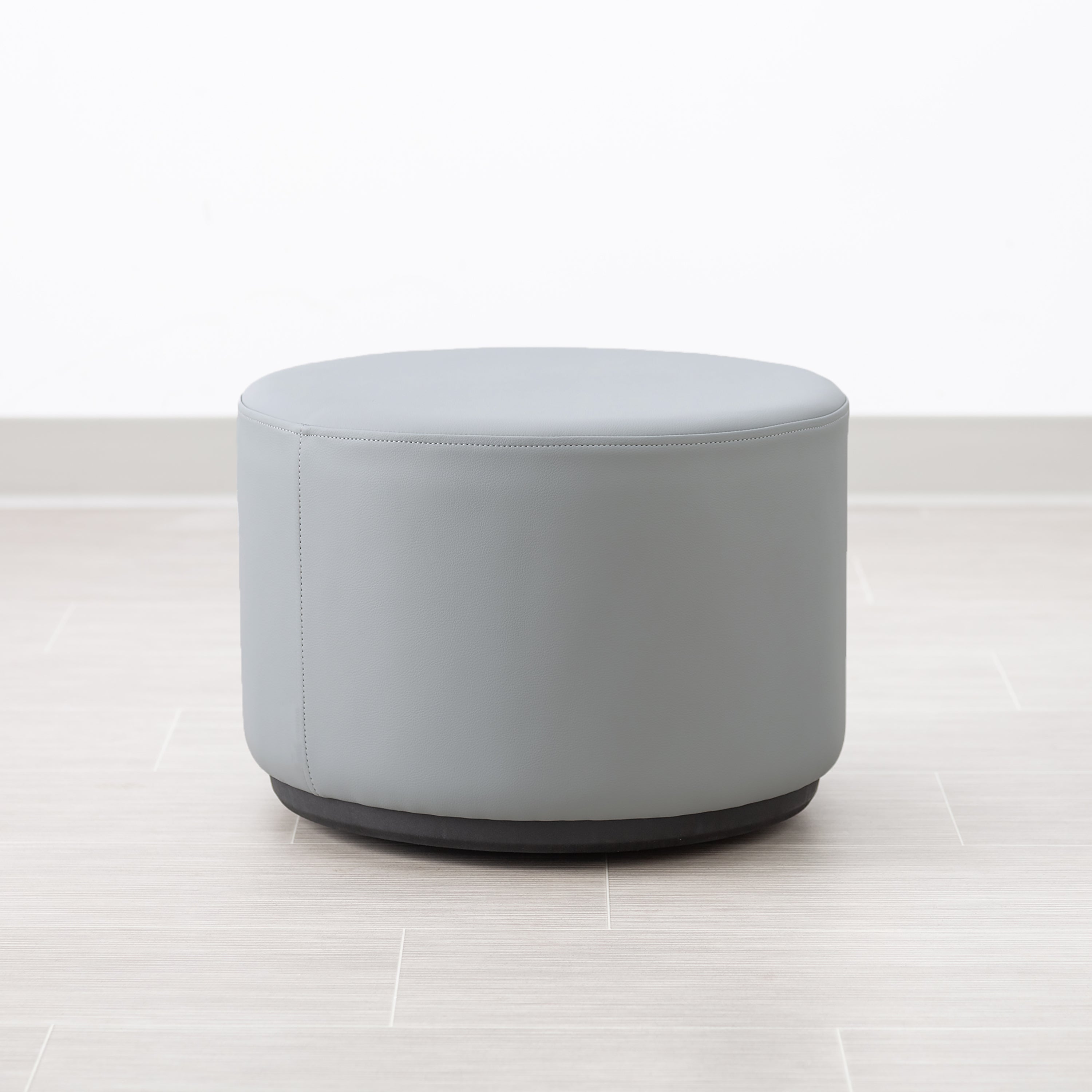 Pro Series Upholstered 18" Round Ottoman Rocker 12" Height - Gray