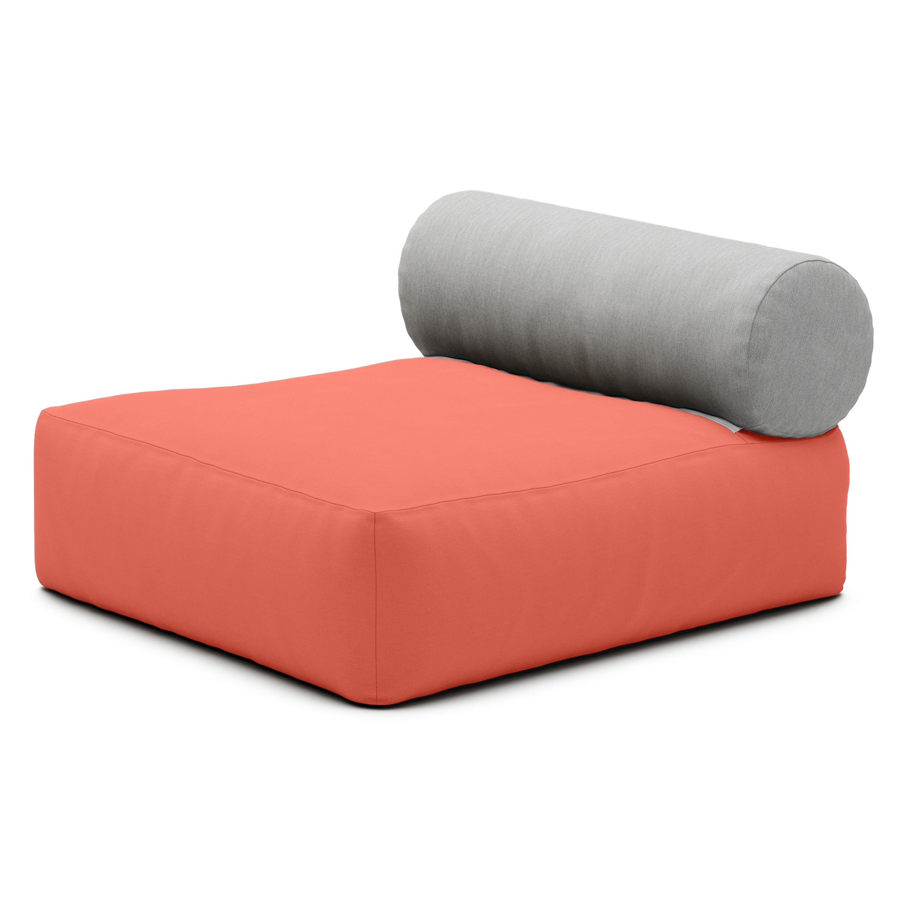 Jaxx Tybee Large Outdoor Lounge w/ Bolster - Sunbrella Flamingo