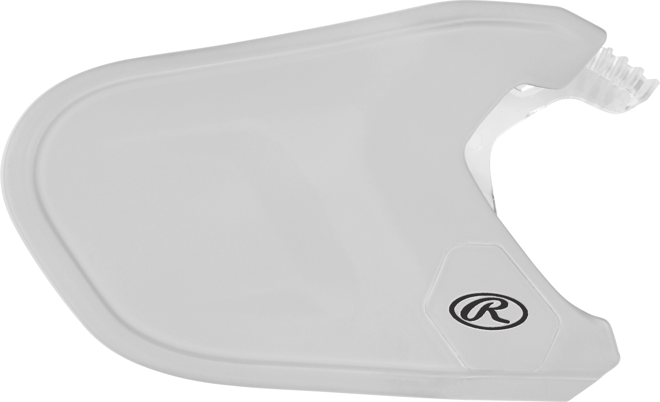 Rawlings Mach Adjust Lhb Matte Jaw Guard  - White