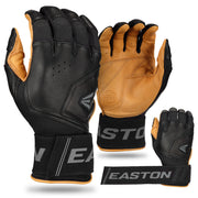 Easton Adult Mav Pro Locked In Baseball Batting Gloves - Small - Caramel/Black