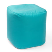 Jaxx Luckie Outdoor Patio Bean Bag Ottoman, Light Blue
