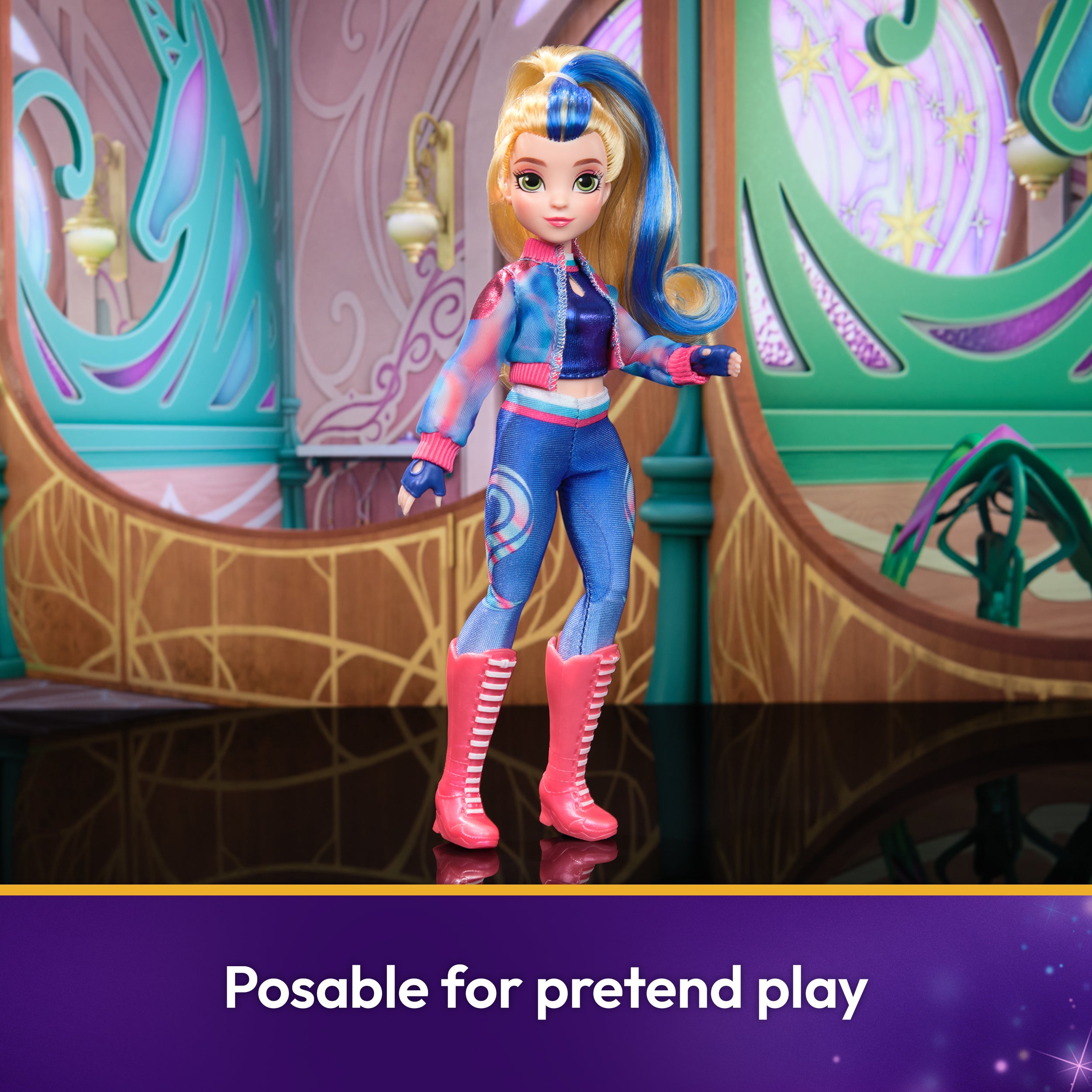 Unicorn Academy, Isabel Doll with 5 Accessories, 9.5”, Dolls & Unicorn Toys for Girls Ages 4 and up