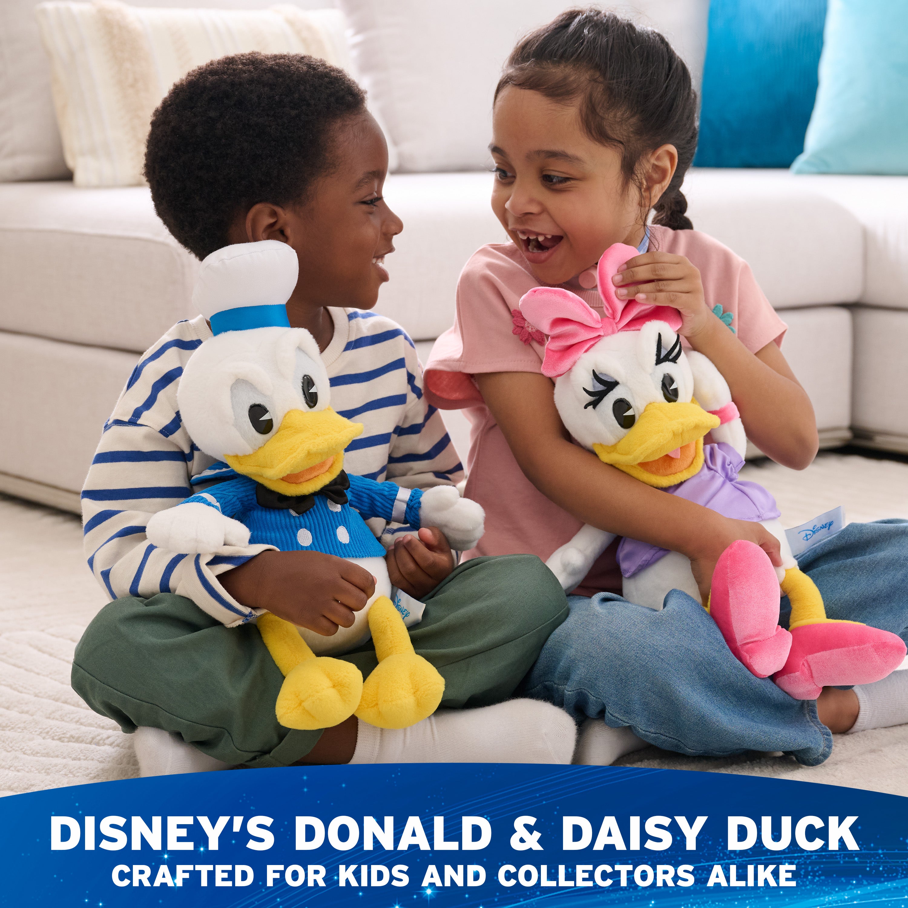 GUND Disney Official Daisy Duck Classic Plush, Mickey and Friends, Deluxe Collector Stuffed Animal for Ages 1 and Up, Blue/White, 14”
