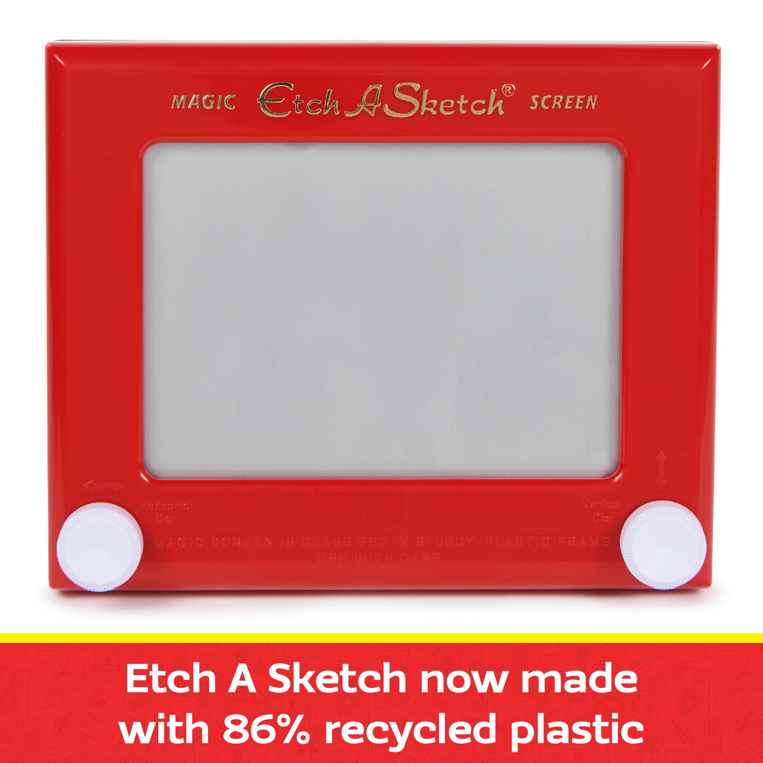 Etch A Sketch, Original Magic Screen, 86% Recycled Plastic, Sustainably-minded Classic Kids Creativity Toys for Boys & Girls Ages 3+