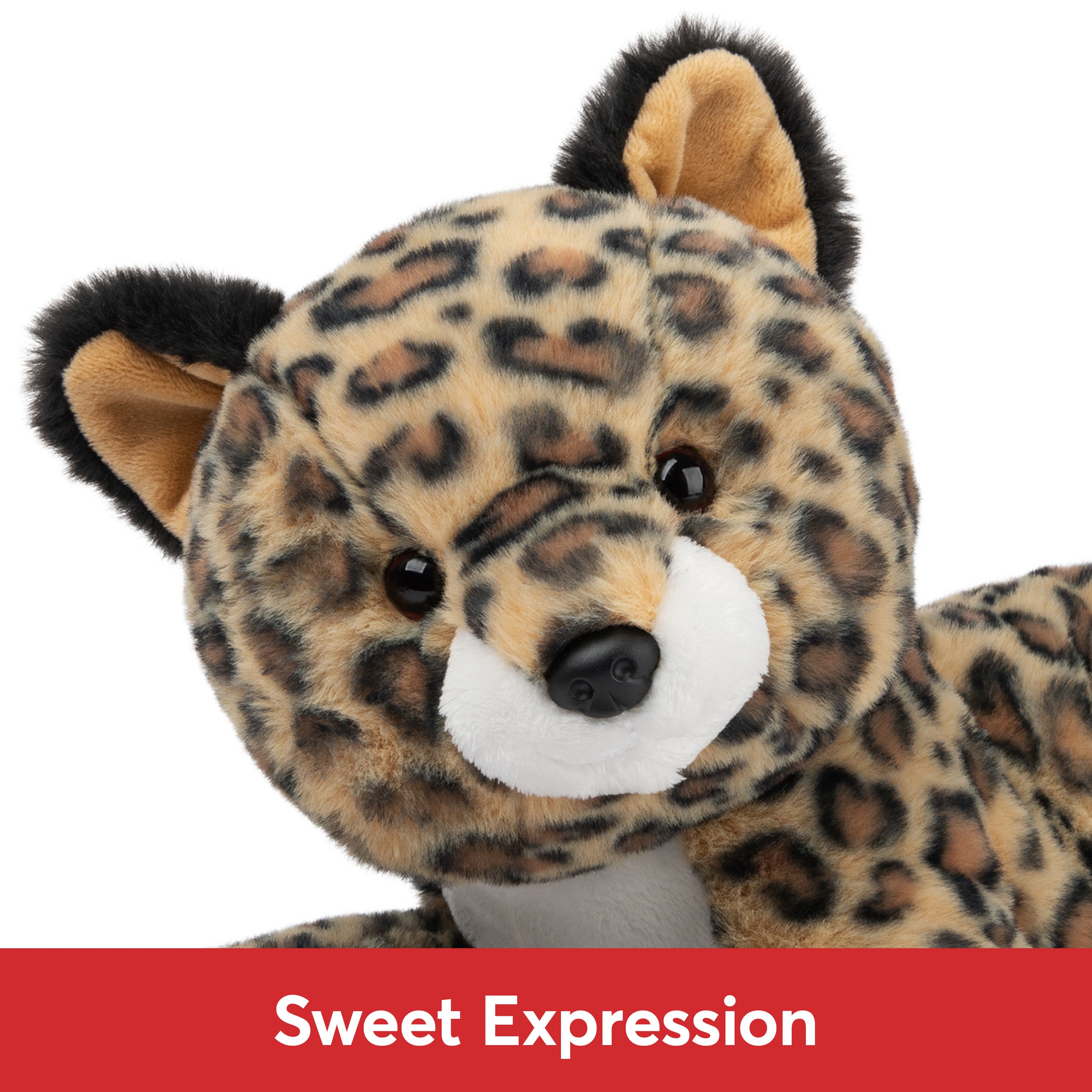 GUND Banks Leopard Plush, Premium Stuffed Animal for Ages 1 and Up, Brown/White, 12”