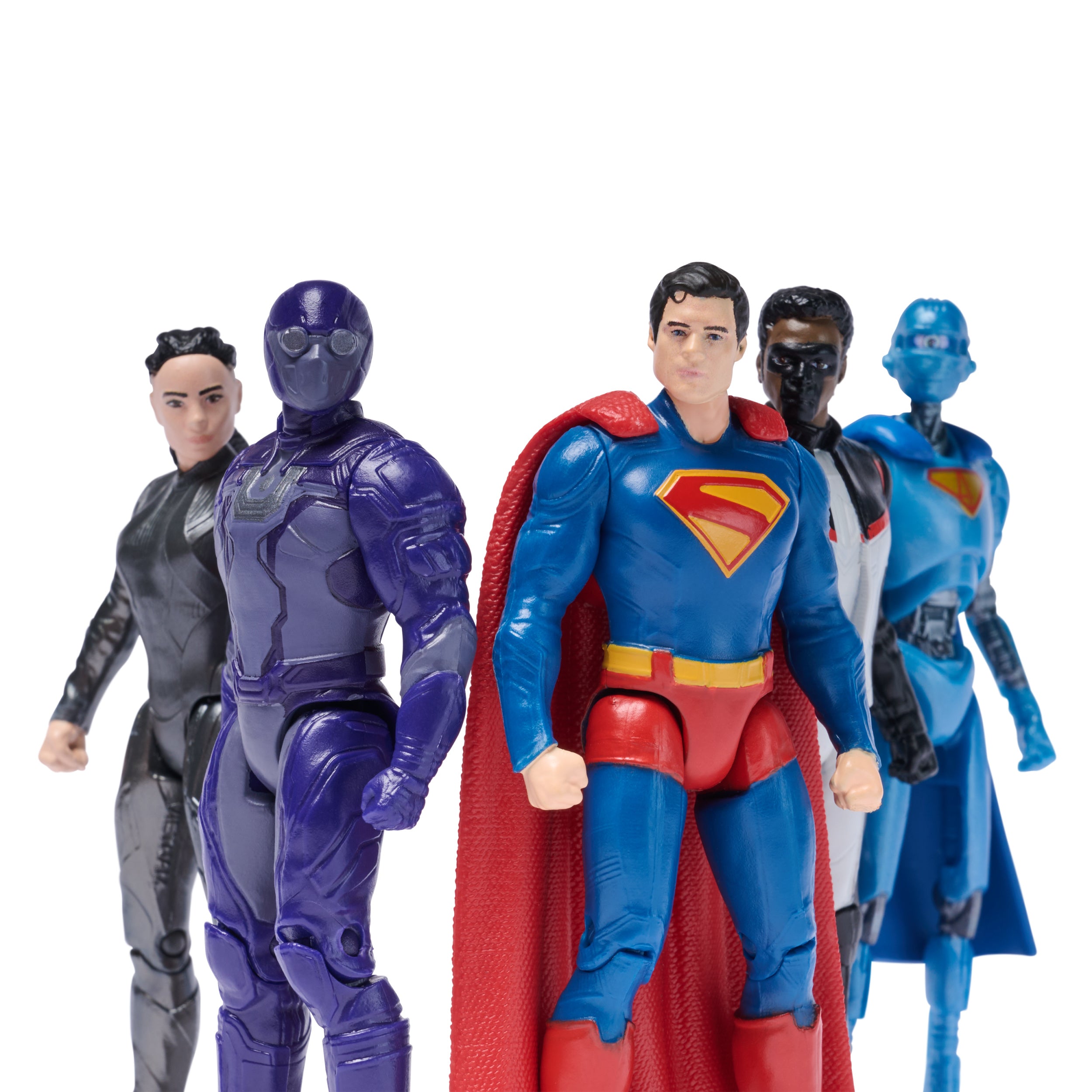 DC Comics, SUPERMAN Heroes Vs. Villains 5-Pack, 3-Inch Action Figure, Stylized Superhero Figures with Dynamic Poses and Battle Ready Armor, Kids Toys for Ages 4+