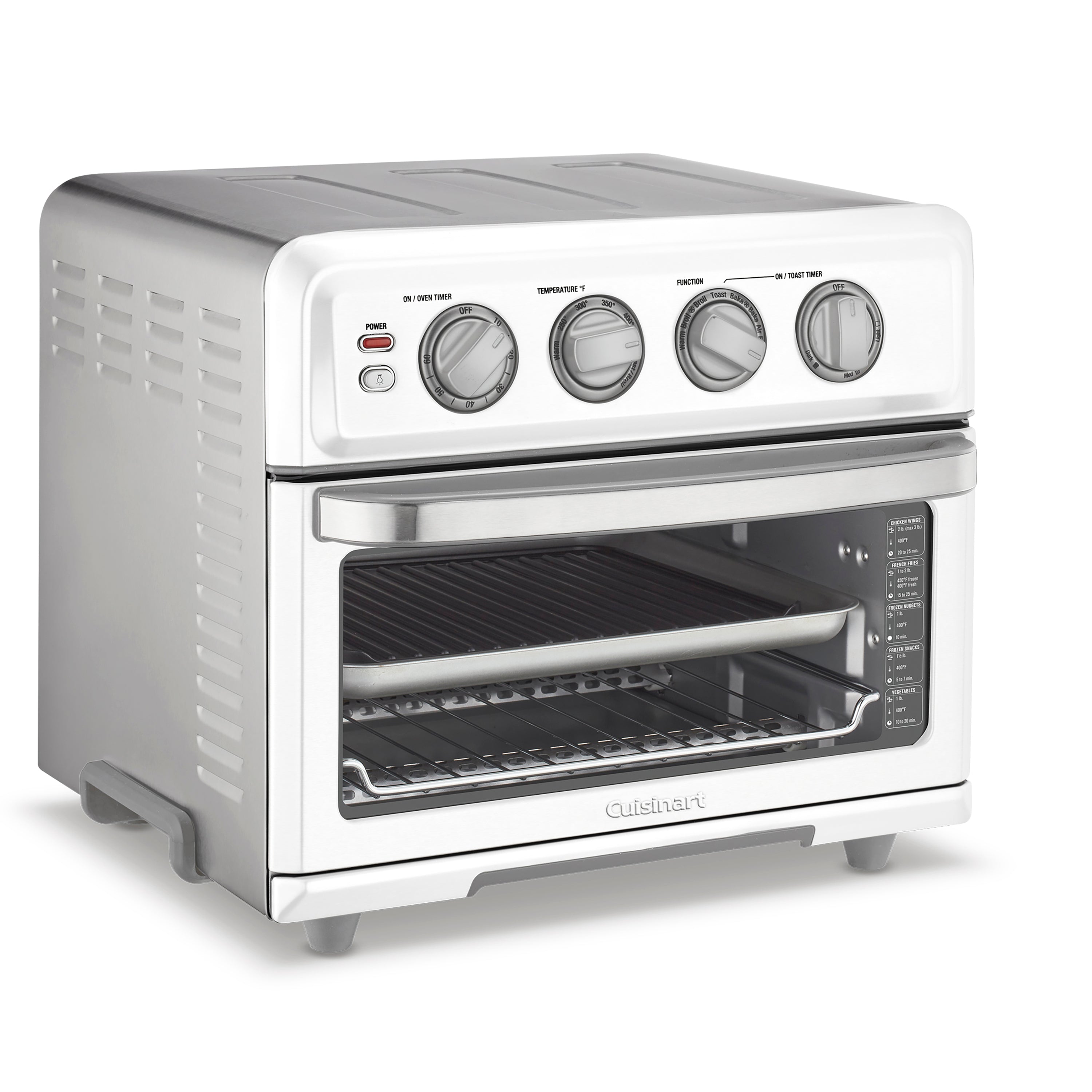 Air Fryer Toaster Oven with Grill - White
