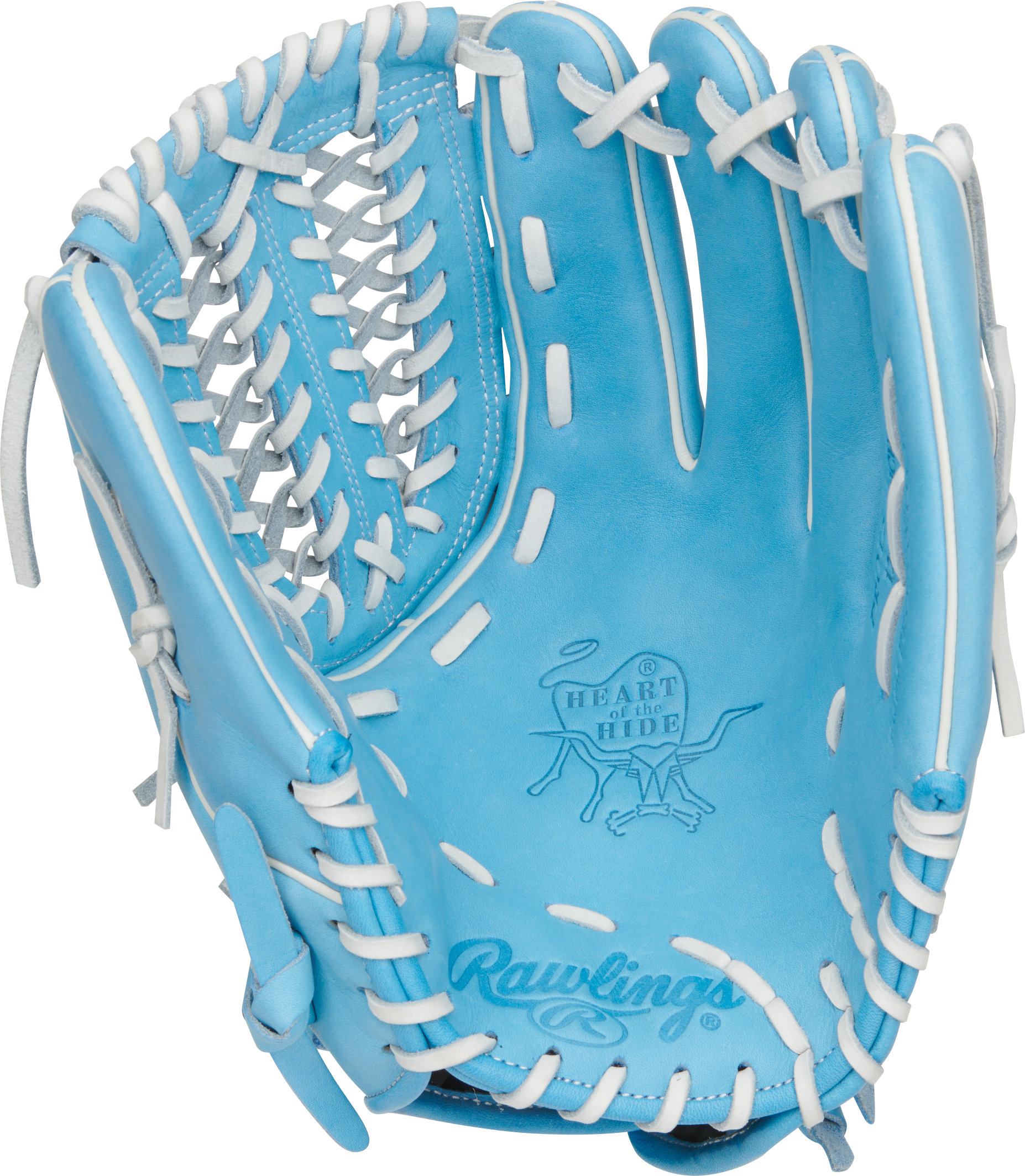 Rawlings Heart Of The Hide Series 12.5-Inch Softball Glove - Right Hand Thrower - Columbia Blue