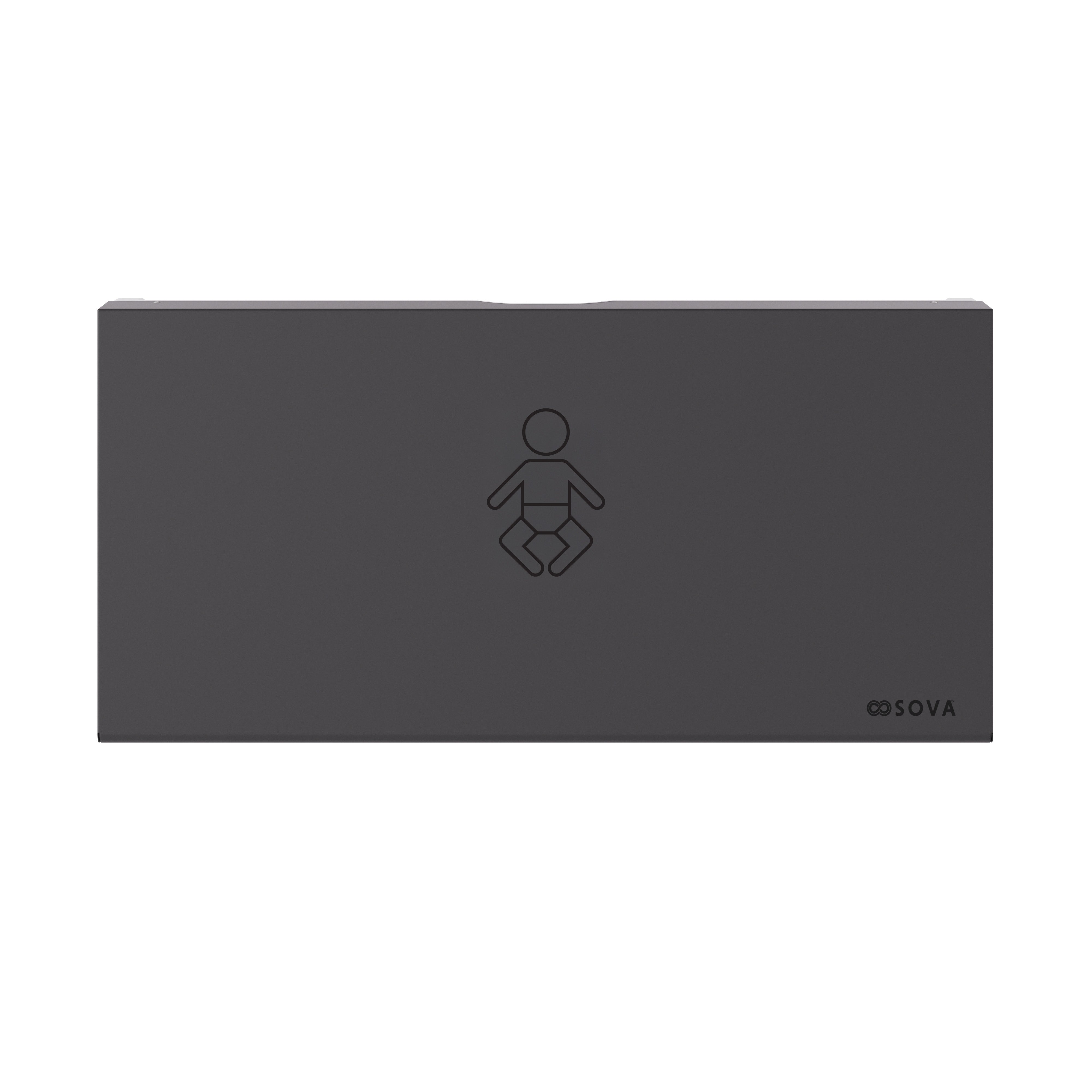 Aura Frameless Surface Mount w/Full Black Stainless Wrap - Black Stainless Steel