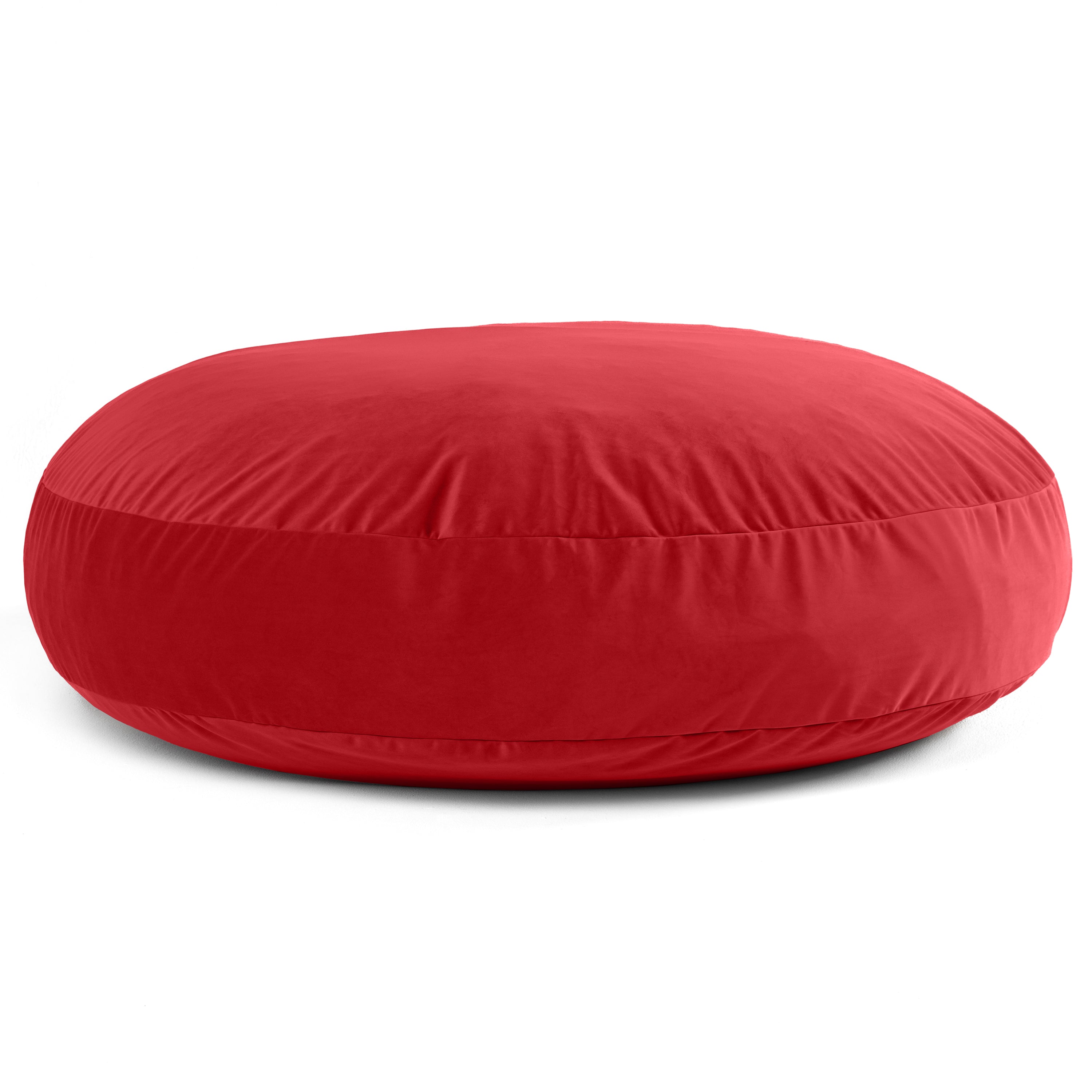 Jaxx 6 Foot Cocoon - 2-in-1 Convertible Bean Bag Bed & Large Bean Bag Chair for Adults, Premium Lush Velvet - Merlot