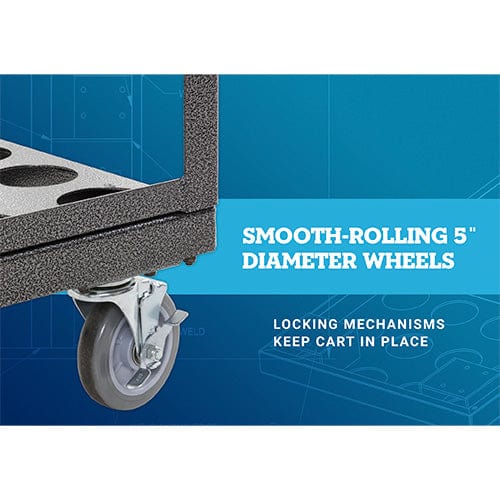 Steel Stanchion Cart ‐ Holds 12 Stanchions