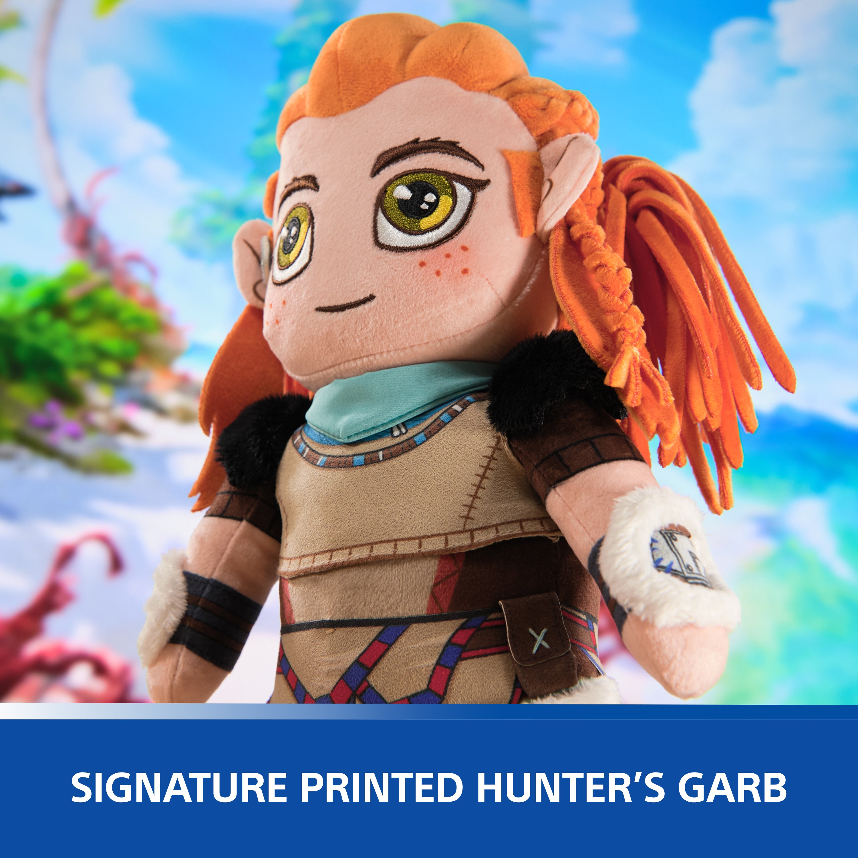 PlayStation Horizon Forbidden West, Premium 10-Inch Aloy Collector Grade Plush Toy, Cute Plushies and Kids Toys for PS5 Fans of All Ages