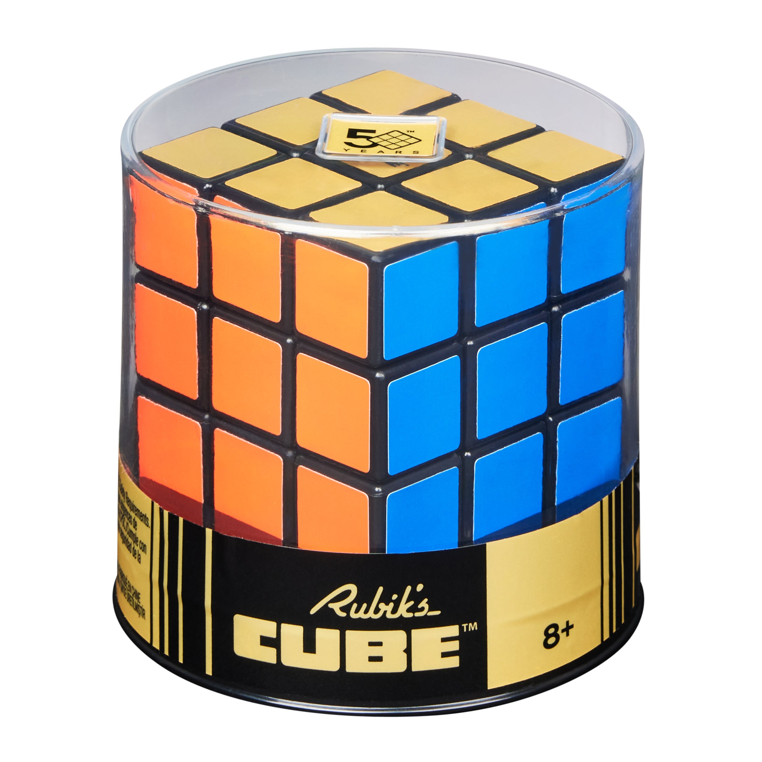 Rubik’s Cube, Special Retro 50th Anniversary Edition, Original 3x3 Cube Collectible & Desk Décor, Problem-Solving Brain Teaser, Fidget Toy, Sensory Puzzle for Adults, Teens, Kids, for Ages 8 & Up