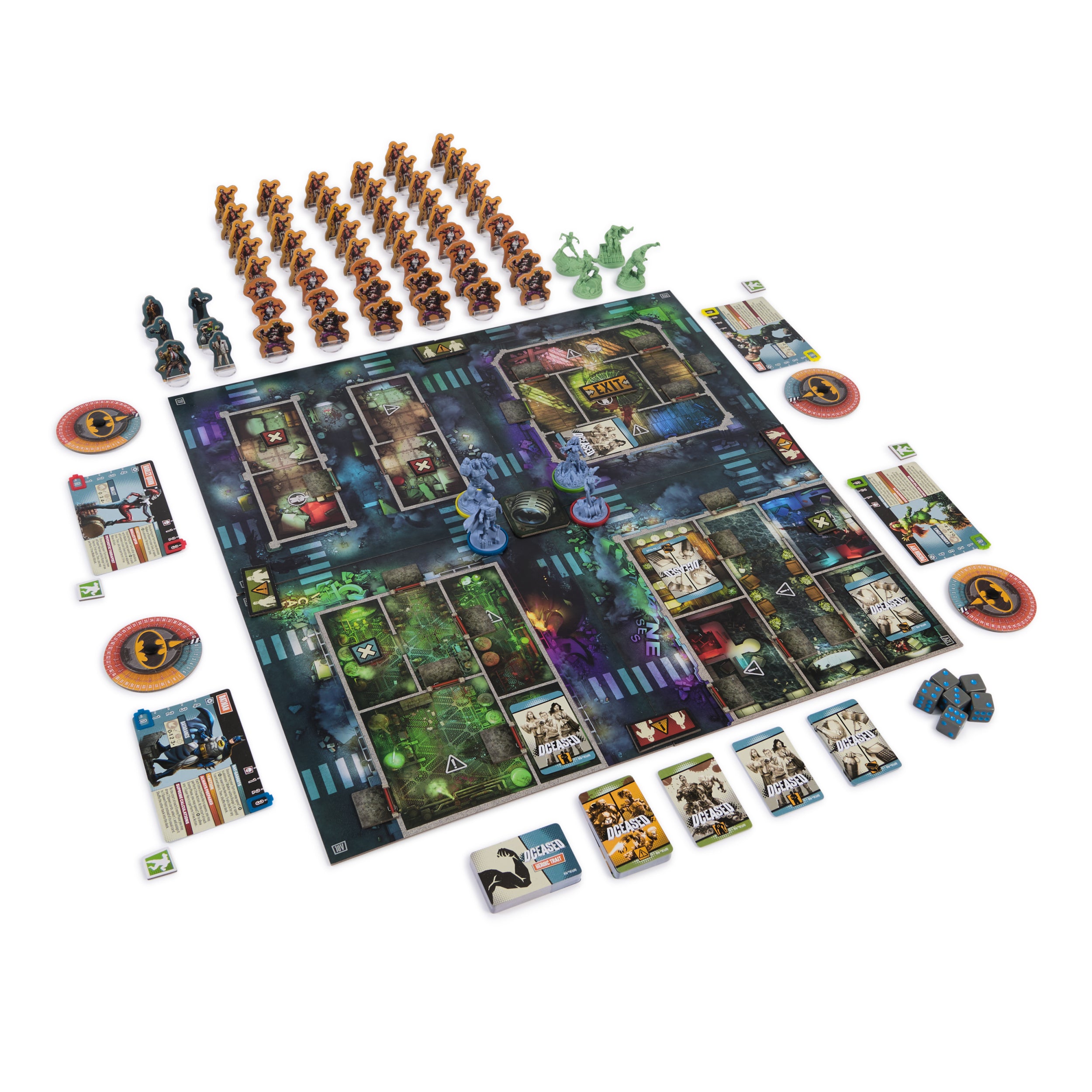 Spin Master Games, DCeased: Gotham City Outbreak, Part of the Zombicide Collection, Collectible DC Comics Miniatures, Strategy Board Game, for Adults & Teens, 1-4 Players, for Ages 14 & Up
