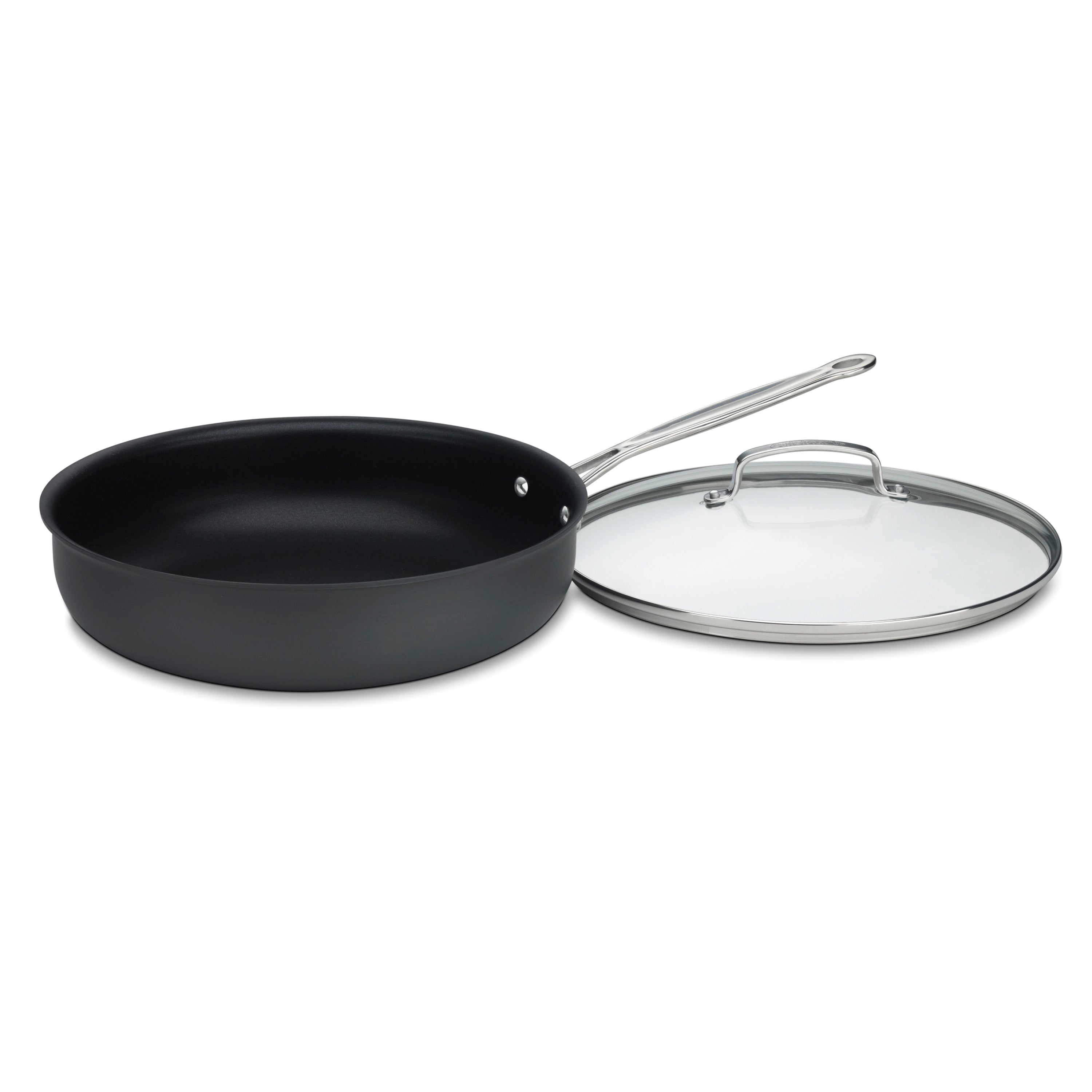 Chef's Classic™ Nonstick Hard Anodized 12" Deep Frying Pan with Cover