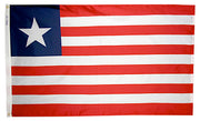 Liberia Flag 3x5 ft. Nylon SolarGuard Nyl-Glo 100% Made in USA to Official United Nations Design Specifications.