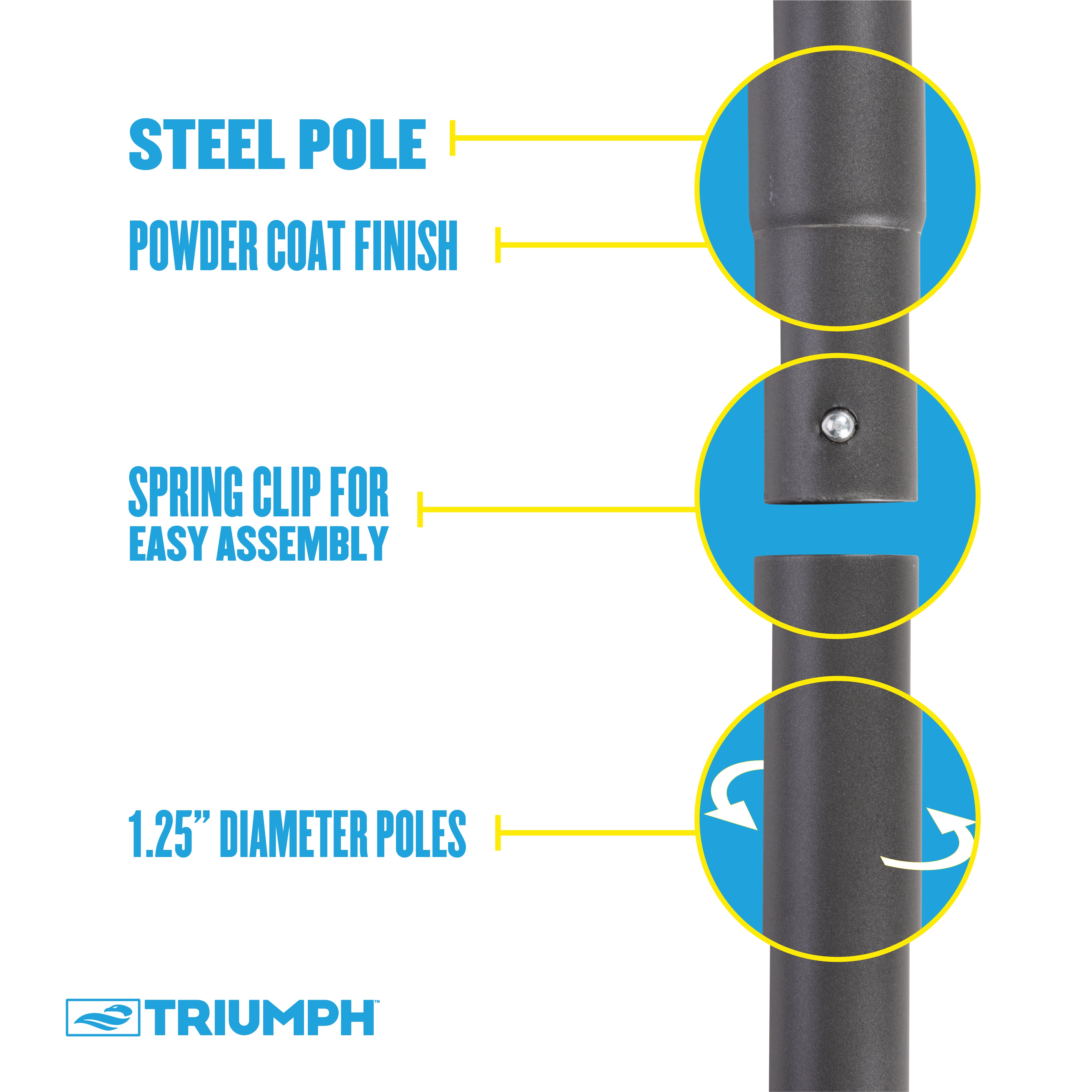 Triumph Competition Badminton Set (steel Pole)