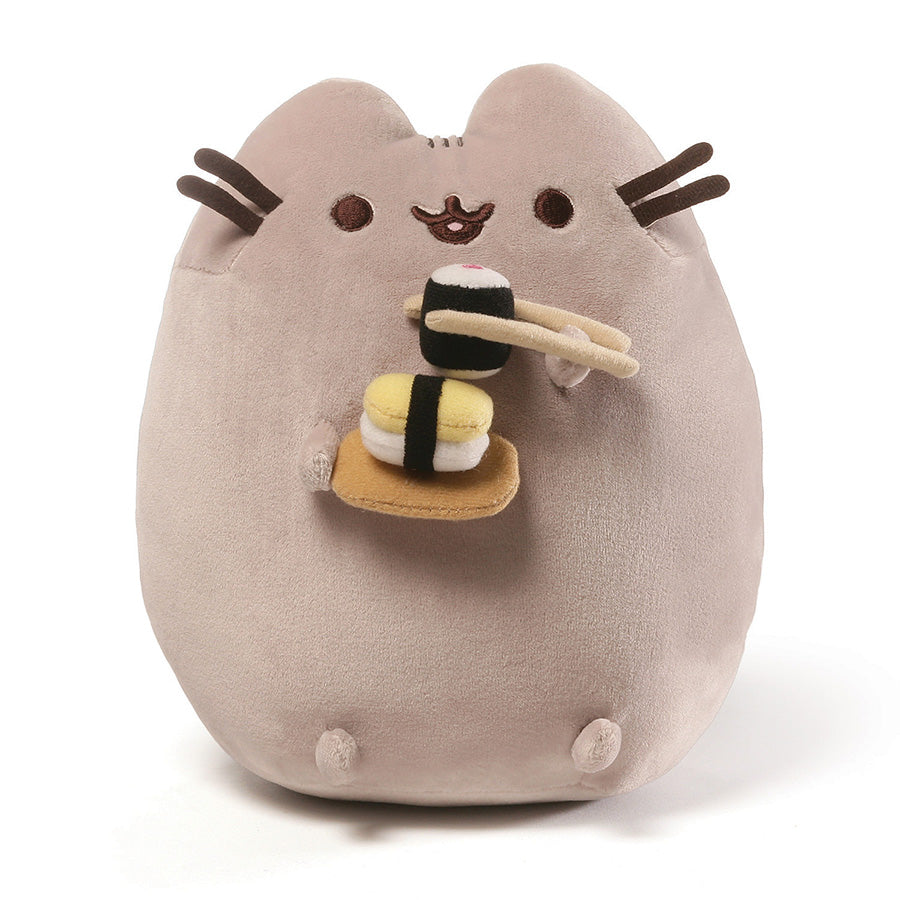 GUND Pusheen Snackable Sushi Plush, Stuffed Animal for Ages 8 and Up, 9.5”, Gray