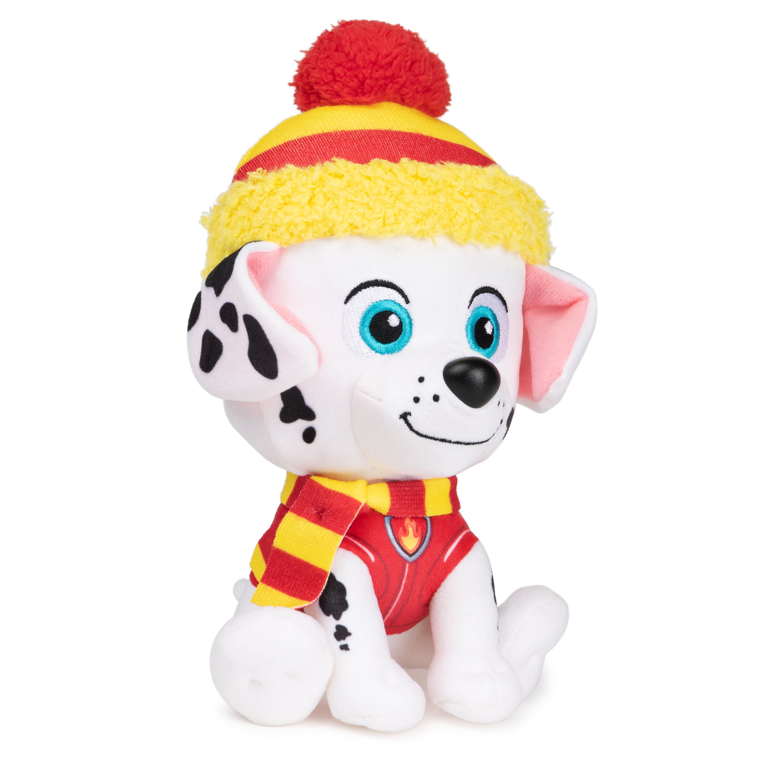 GUND PAW Patrol Holiday Winter Marshall in Scarf and Hat, Officially Licensed Plush Toy for Ages 1 and Up, 6”