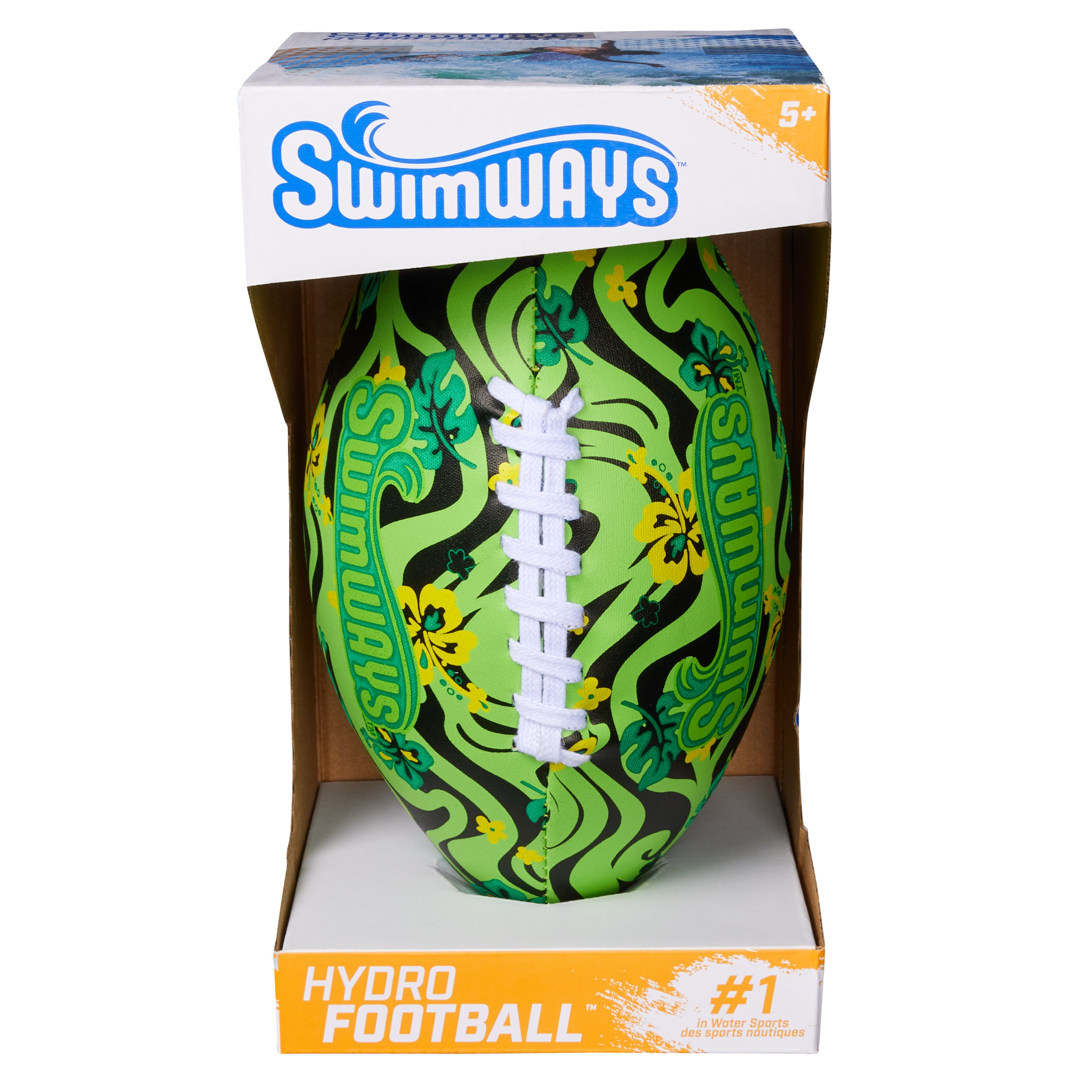 Swimways Hydro Waterproof Football, 9.25 Inches, Styles May Vary