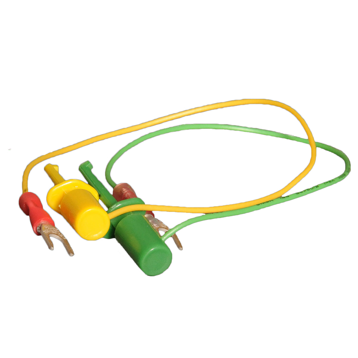 Electra Dough, Connector Cord, Spade to Grabber, Various Colors, Pack of 4 Pairs