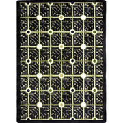 Electrode 5'4" x 7'8" area rug in color Black