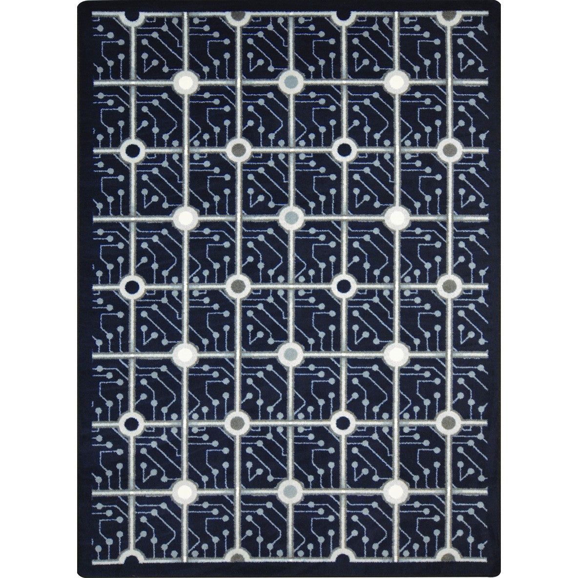 Electrode 3'10" x 5'4" area rug in color Navy