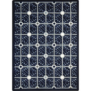 Electrode 3'10" x 5'4" area rug in color Navy