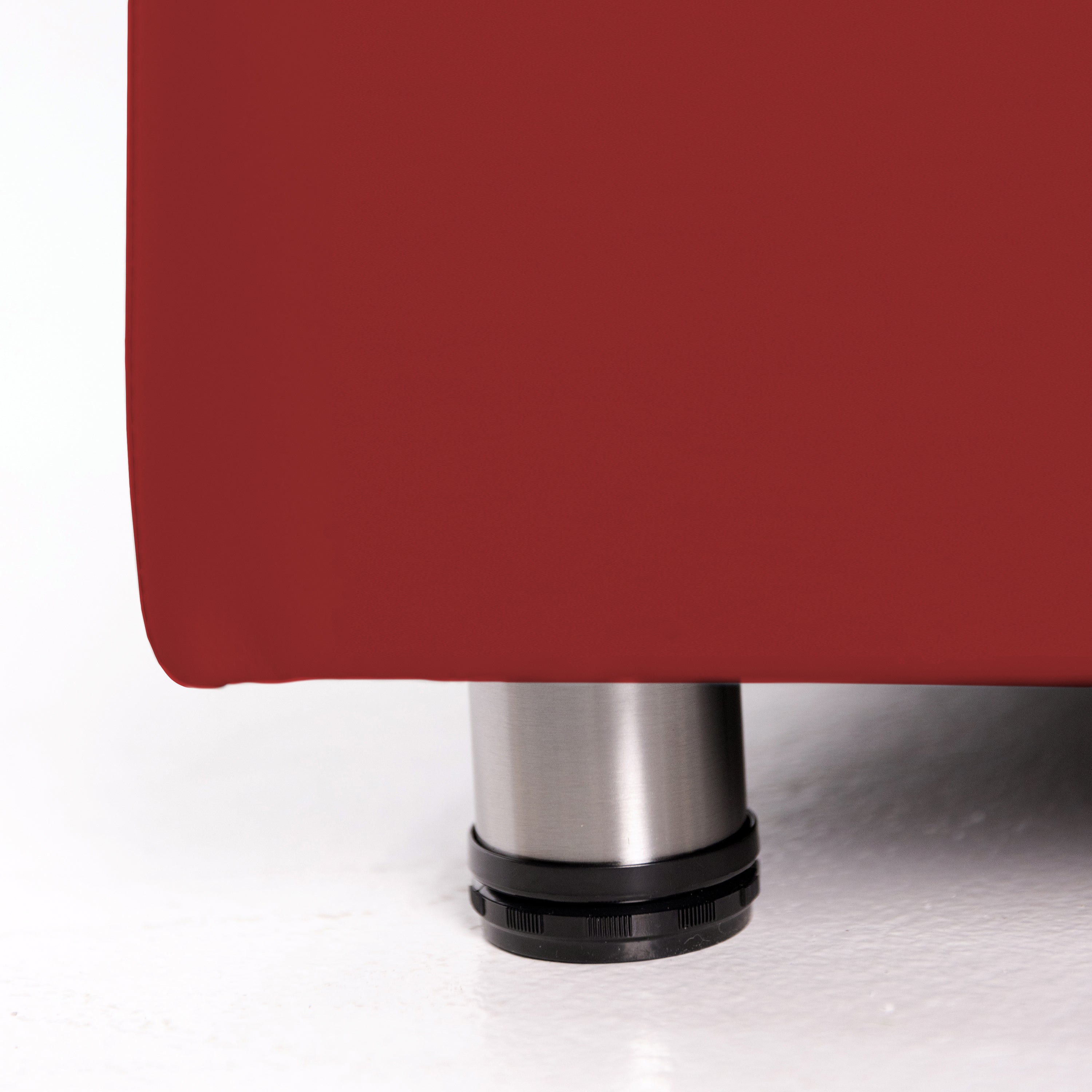 Pro Series Connect Edged Ripple Backless Seating, 6-Piece Set - Crimson