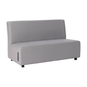 Pro Series Upholstered Armless Mobile Sofa with Tech Panel - Gray