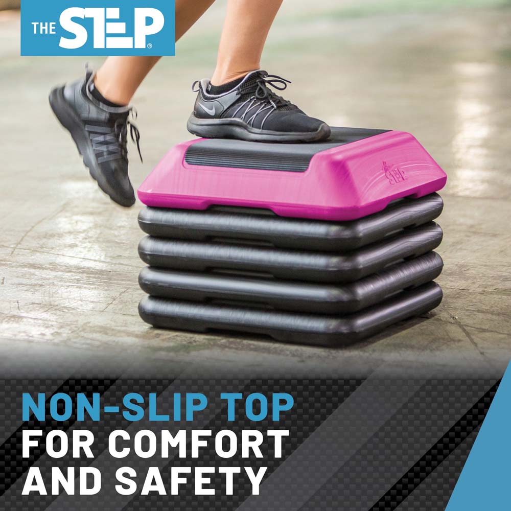 The High Step (Pink Platform And (4) Black Risers) New