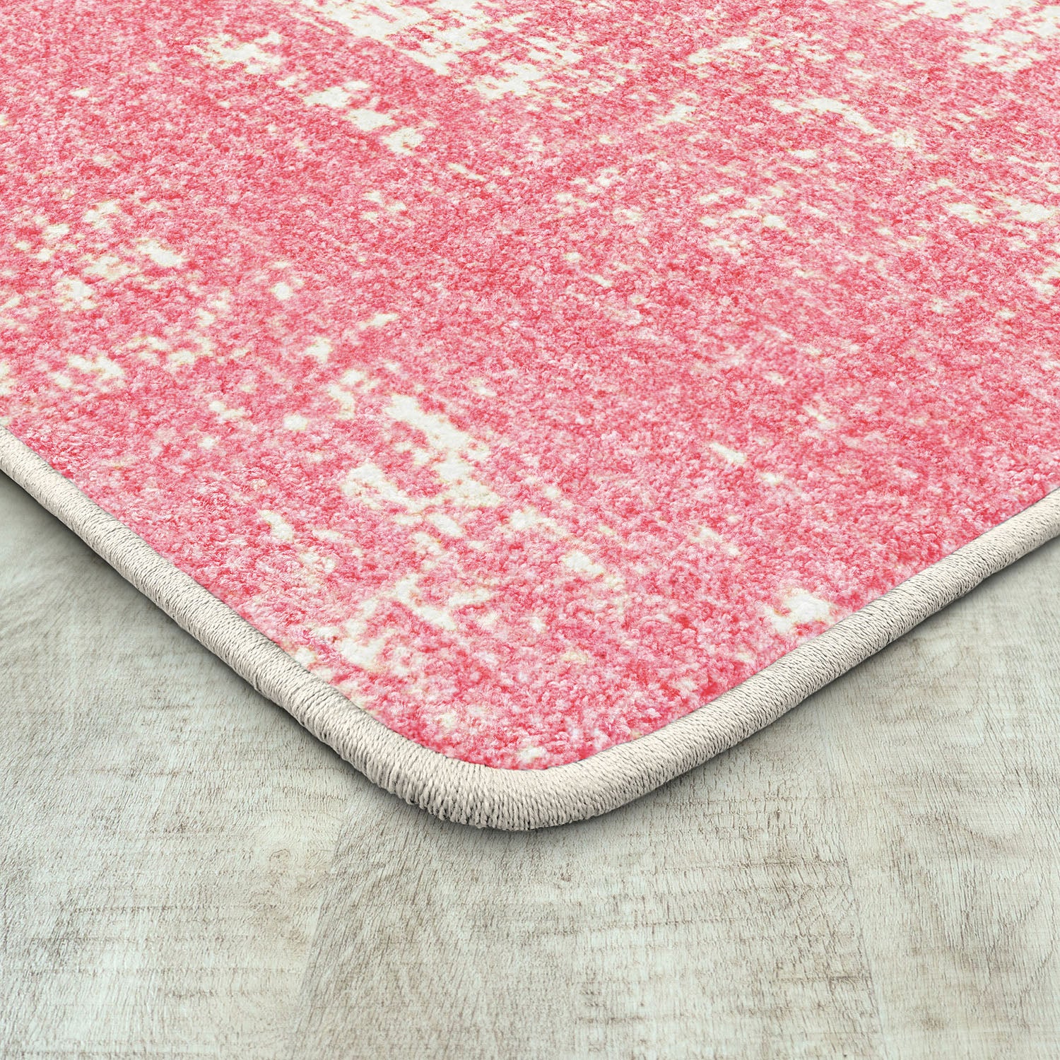 Enchanted 5'4" x 7'8" area rug in color Blush