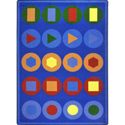 Encircled 5'4" x 7'8" area rug in color Multi