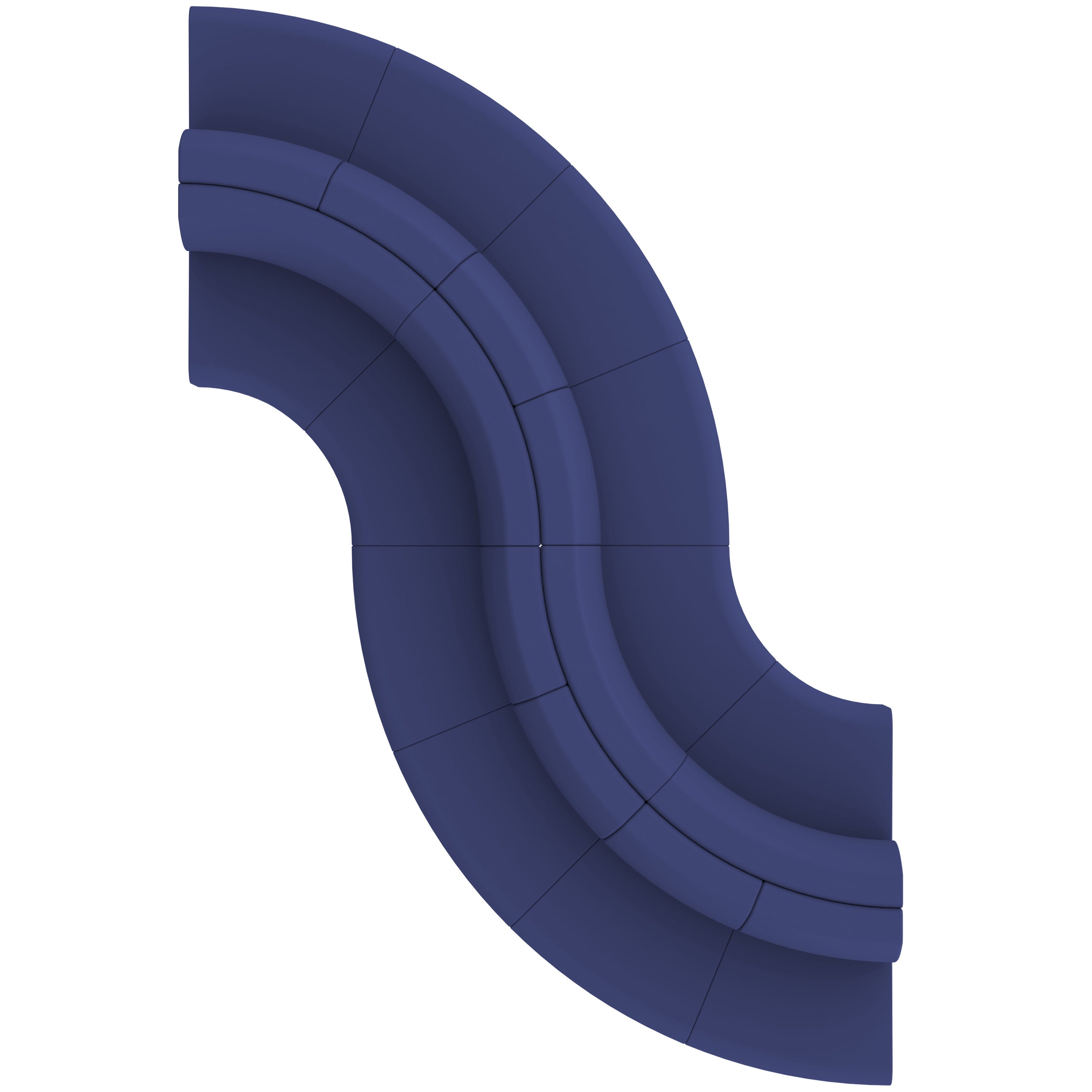 Pro Series Connect Edged Crest Seating, 12-Piece Set - Navy