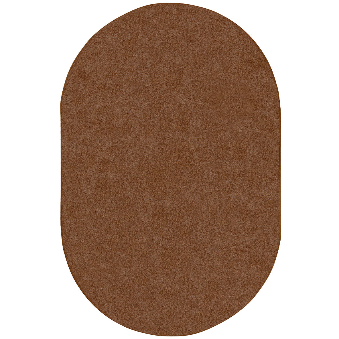 Endurance 6' x 9' Oval area rug in color Brown