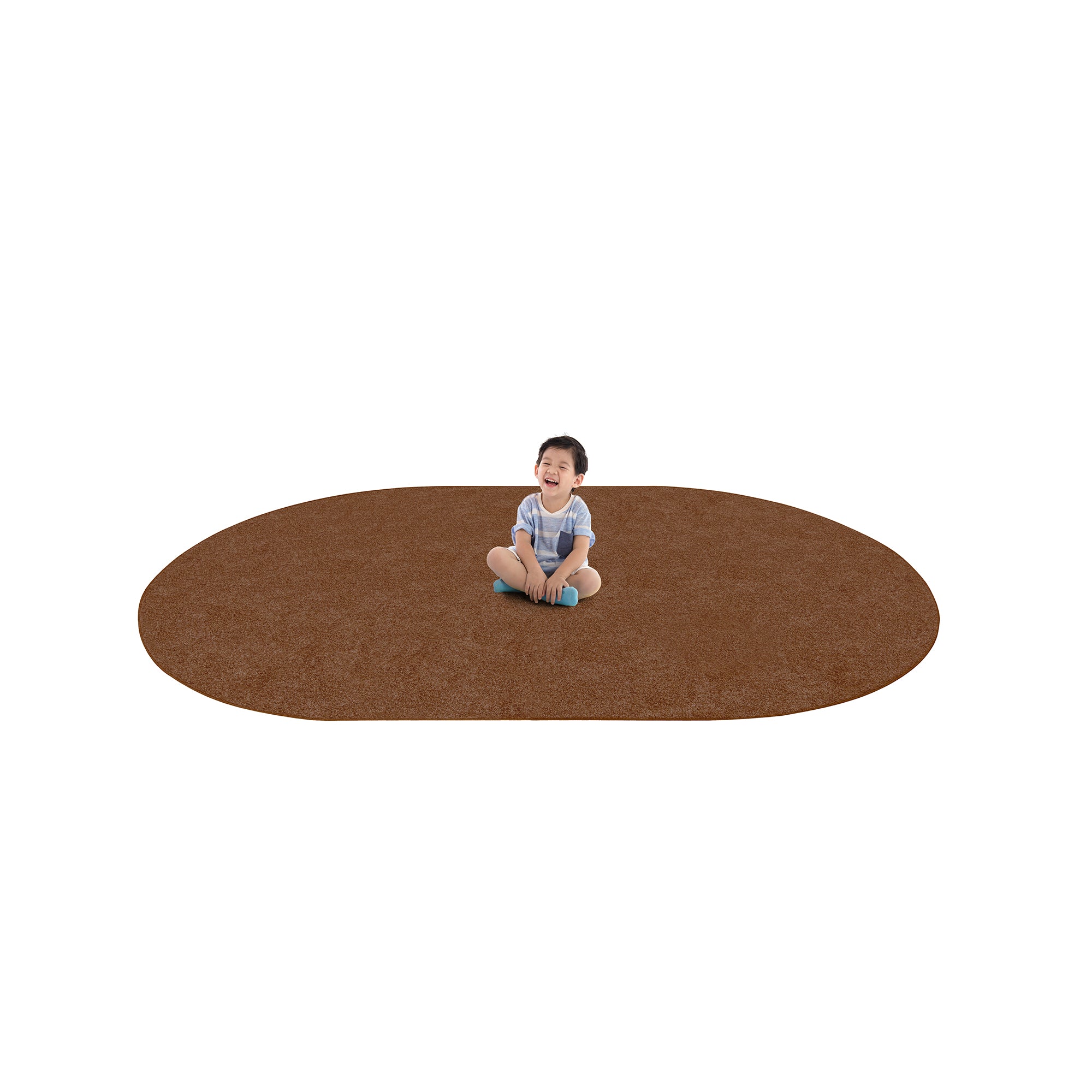 Endurance 6' x 9' Oval area rug in color Brown