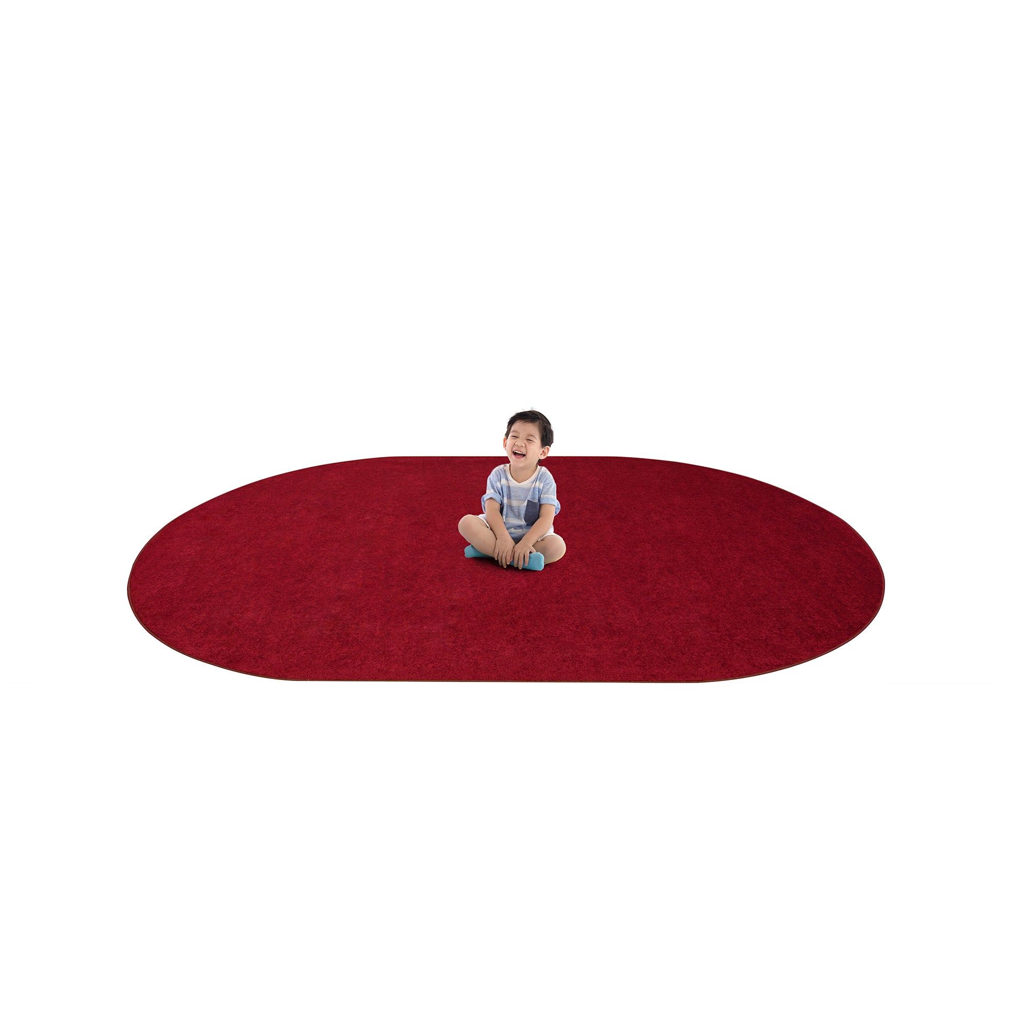 Endurance 6' x 9' Oval area rug in color Burgundy