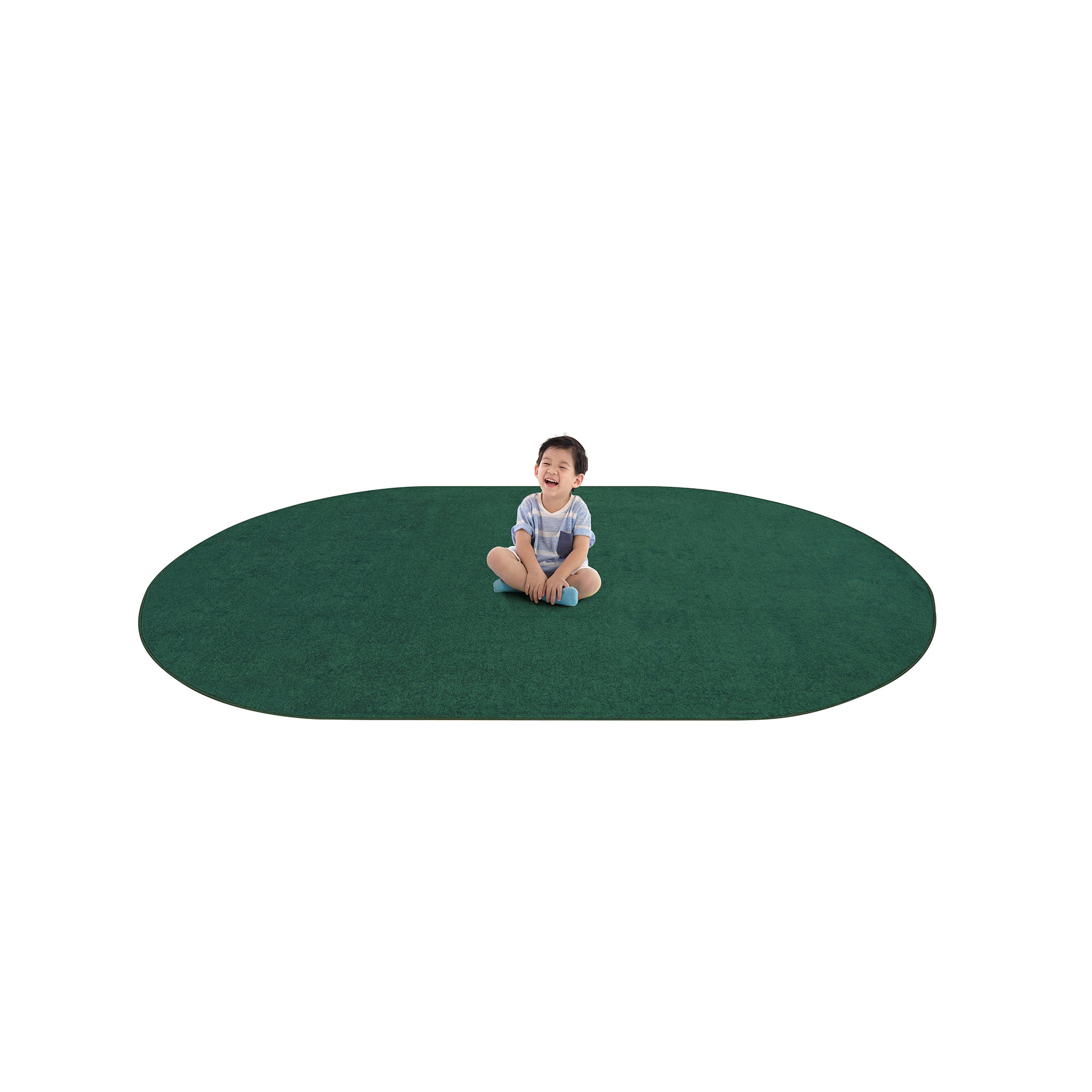 Endurance 6' x 9' Oval area rug in color Forest