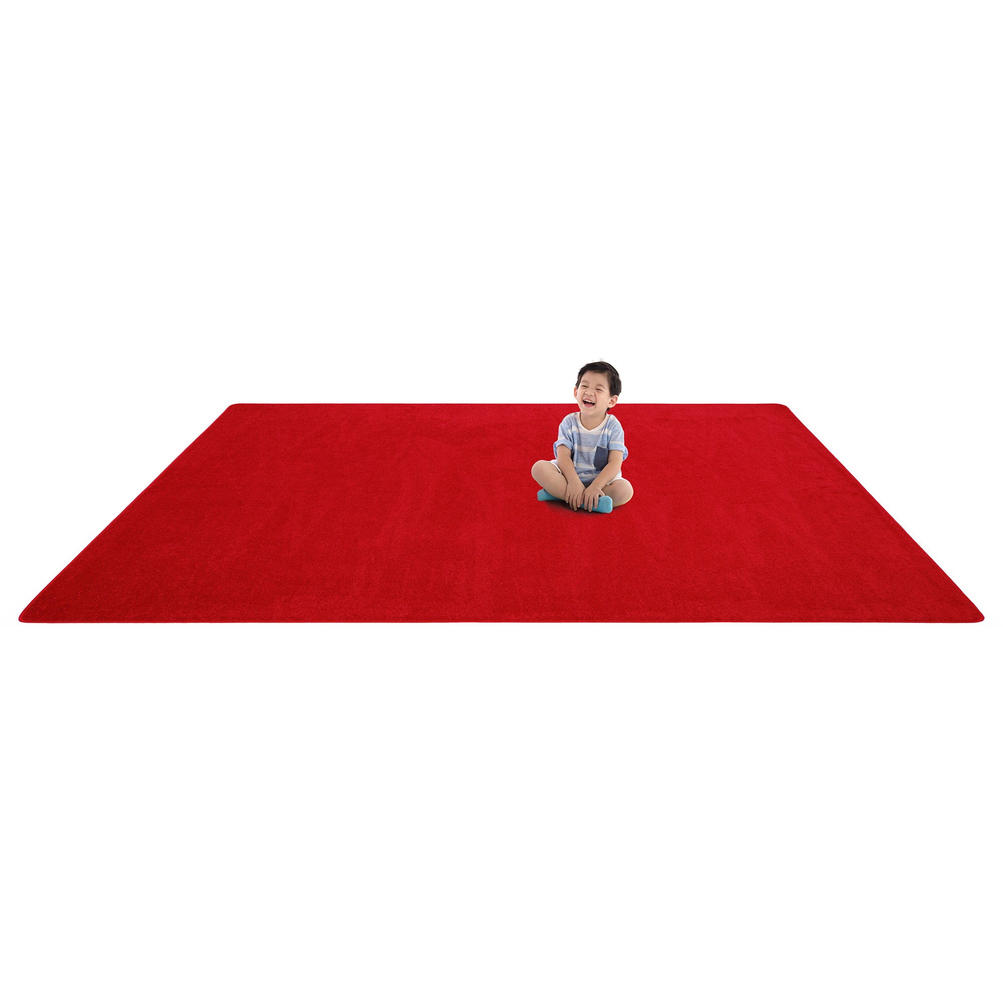 Endurance 6' x 6' area rug in color Red