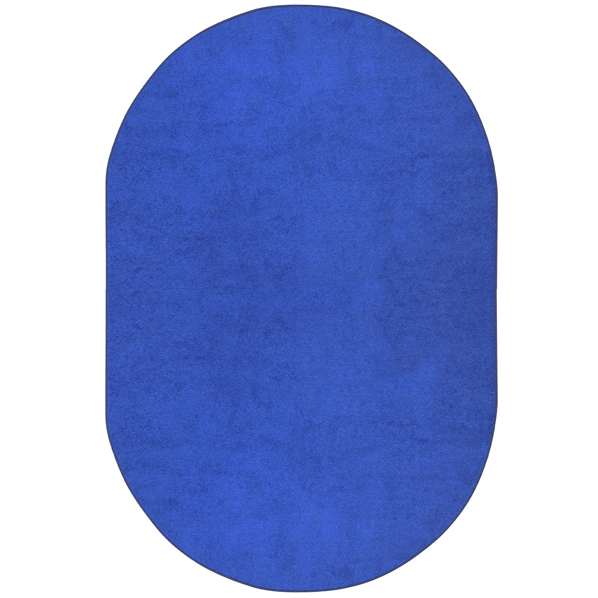 Endurance 6' x 9' Oval area rug in color Royal Blue