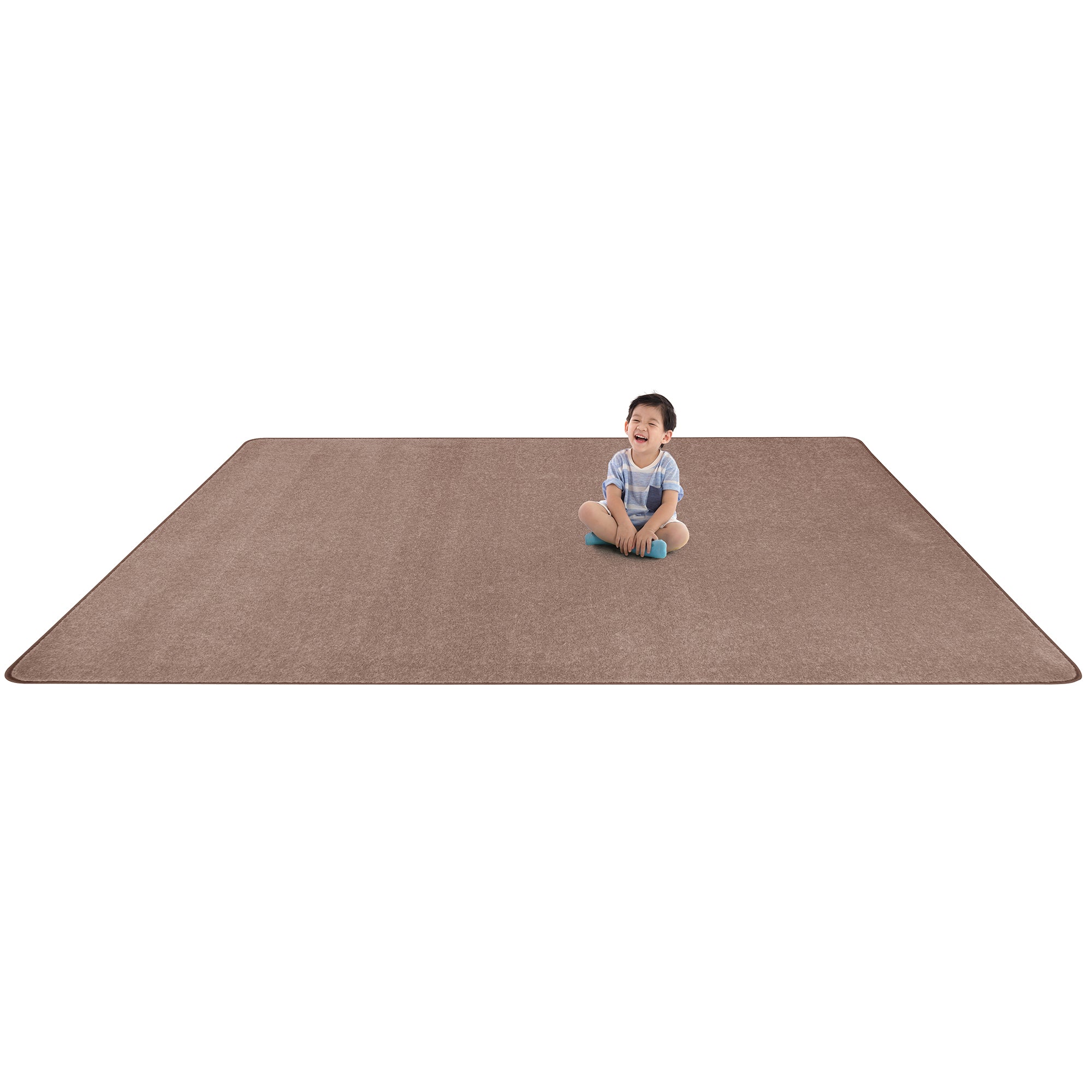Endurance 12' x 12' area rug in color Taupe