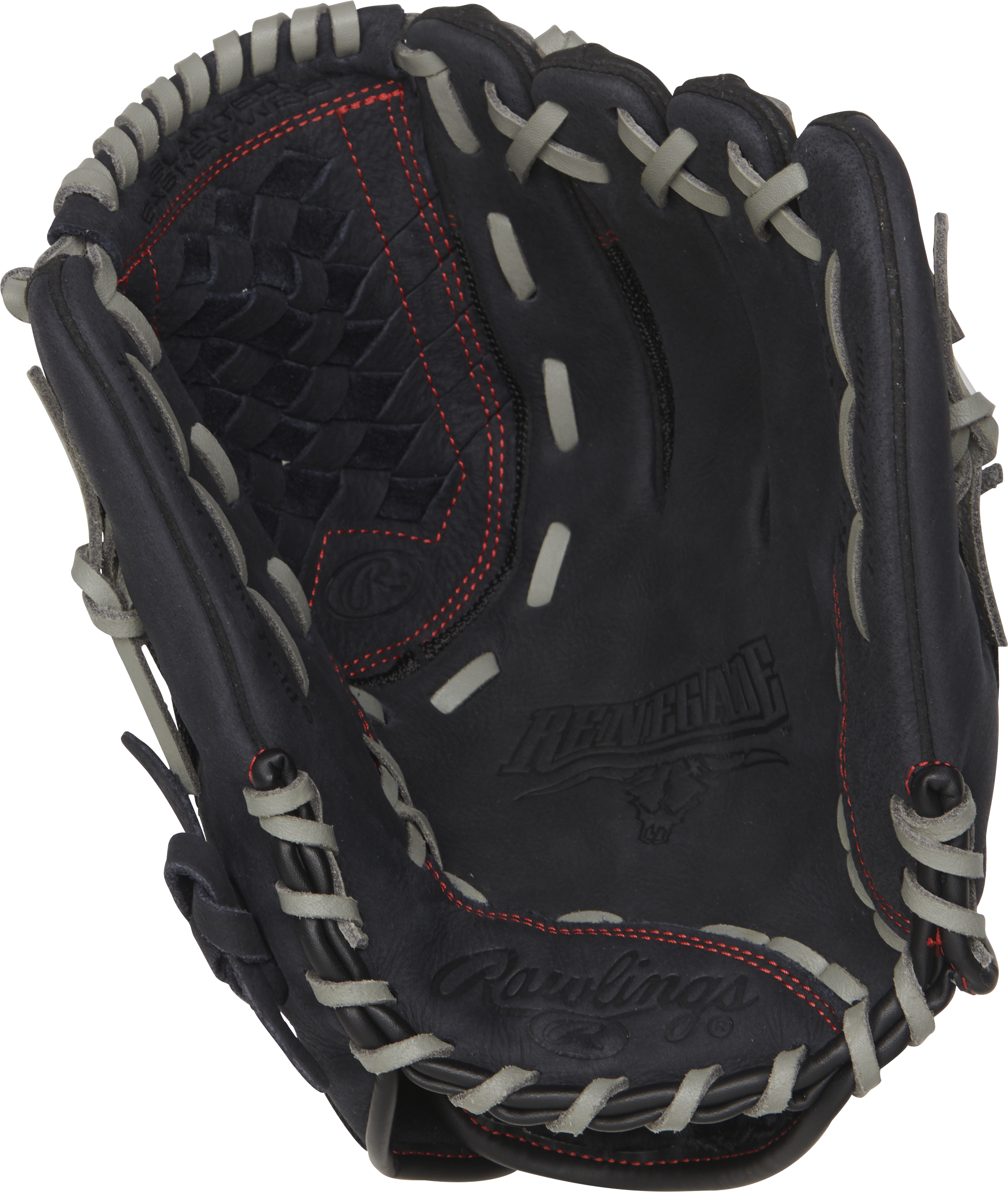 Rawlings Renegade Series 12-Inch Softball Glove  - Right Hand Thrower - Black