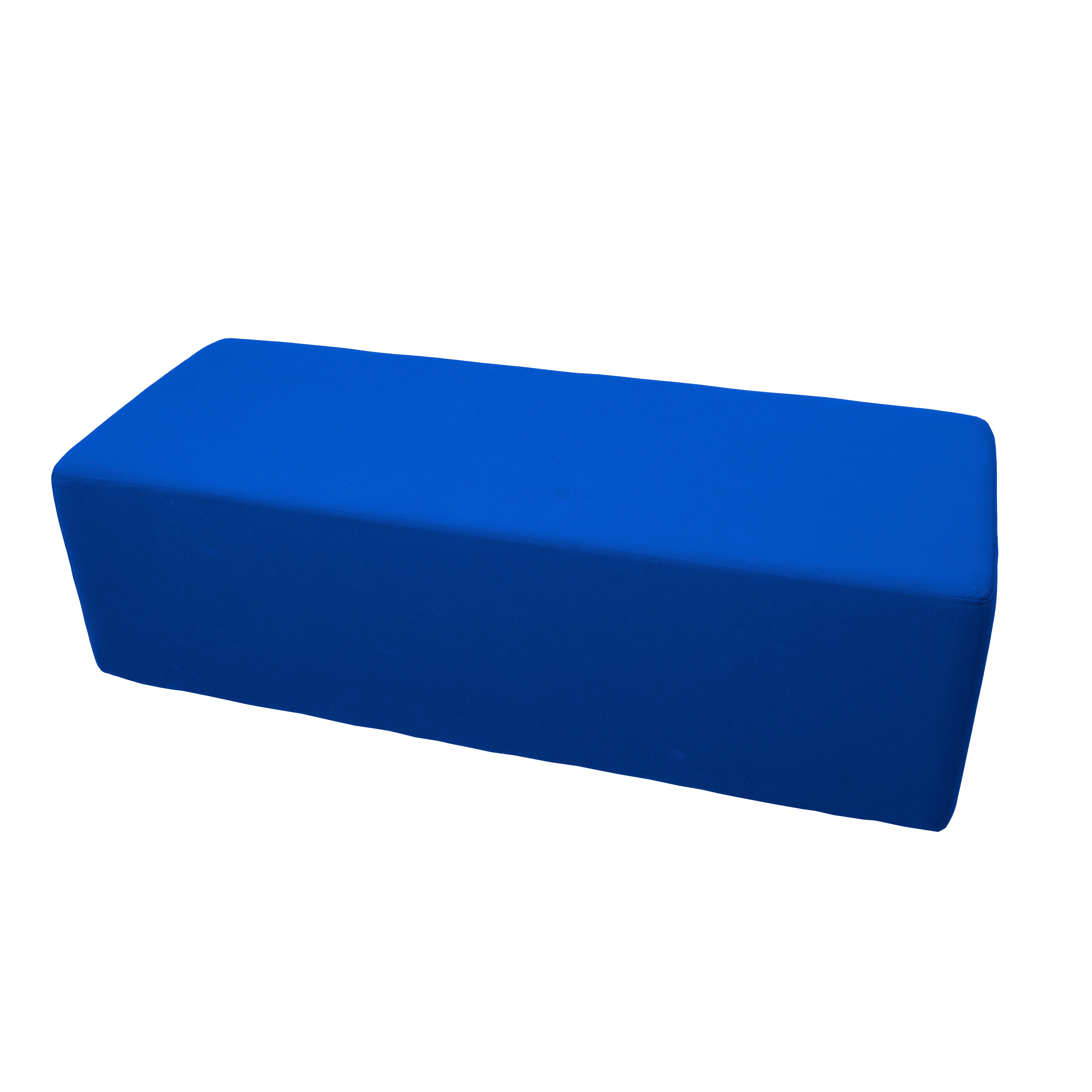 Outdoor 24" x 60" Rectangle Ottoman with Sunbrella®, 18" H - Canvas Pacific Blue