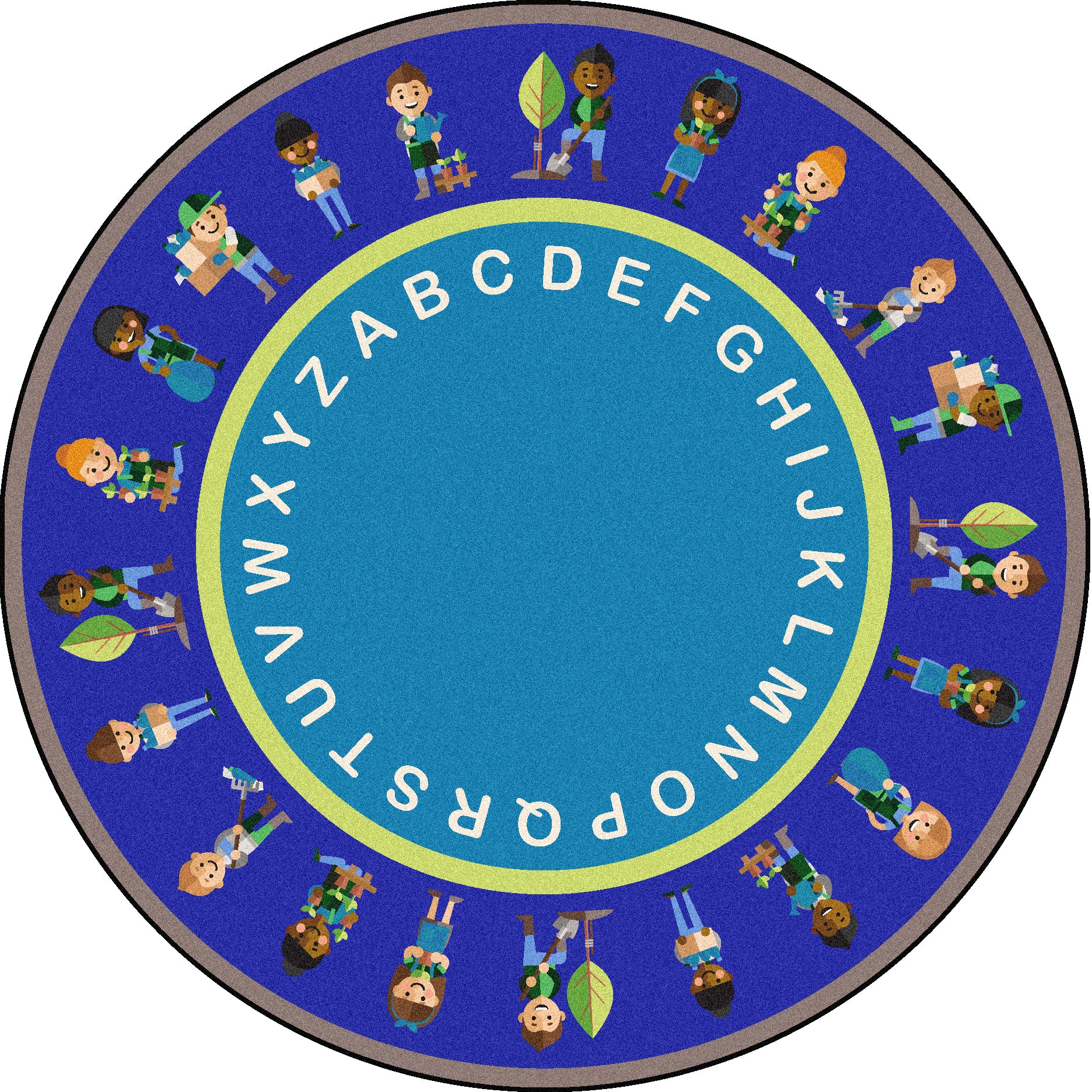 Environmental Helpers 7'7" Round area rug in color Multi