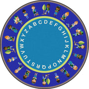 Environmental Helpers 13'2" Round area rug in color Multi