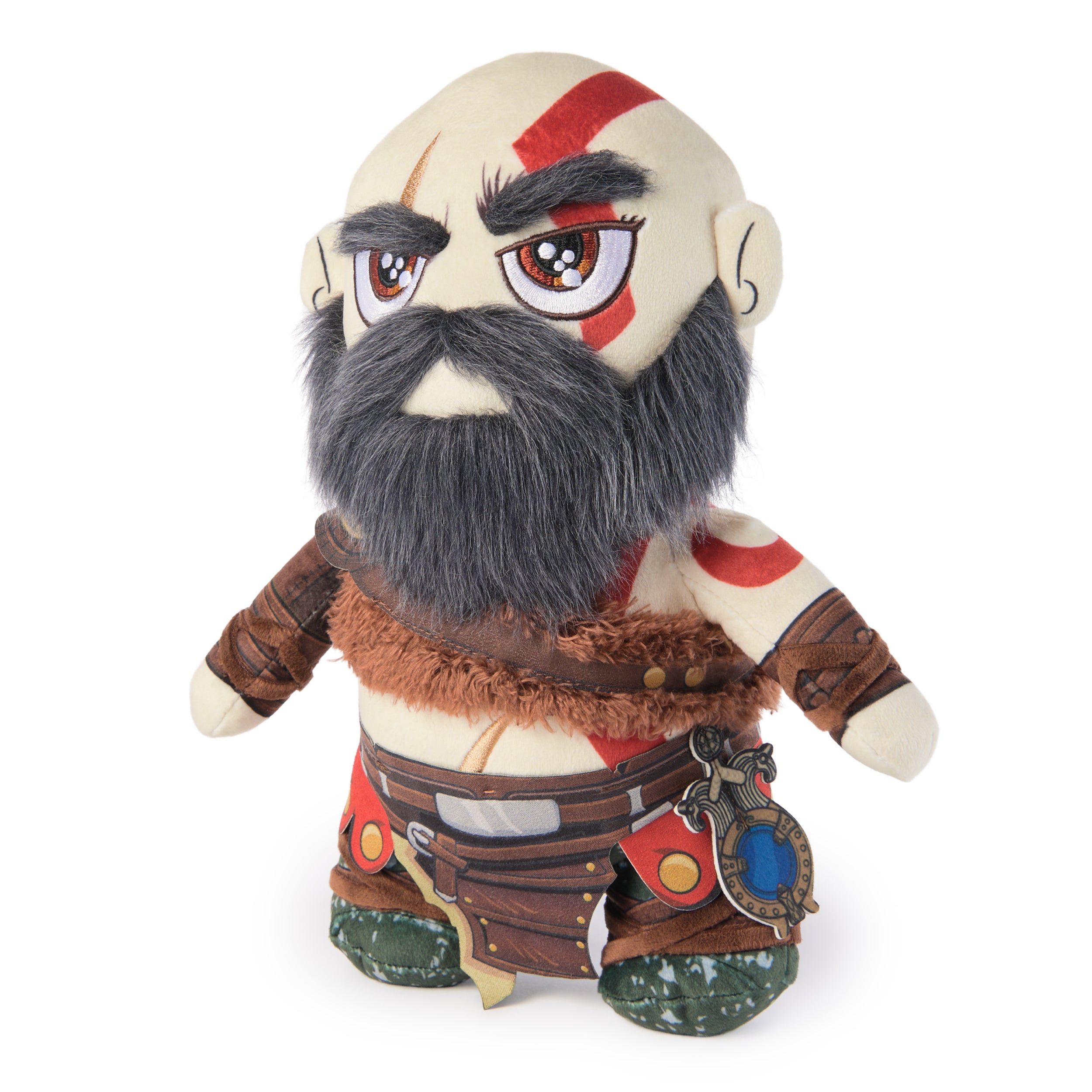 PlayStation, God of War Ragnarok, Premium 10-Inch Kratos Collector Grade Plush Toy, Cute Plushies and Kids Toys for PS5 Fans of All Ages