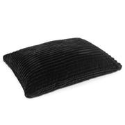 Jaxx Pillow Saxx 5.5-Foot Faux Fur - Luxuriously Soft Bean Bag Floor Pillow and Lounger, Mondo Black