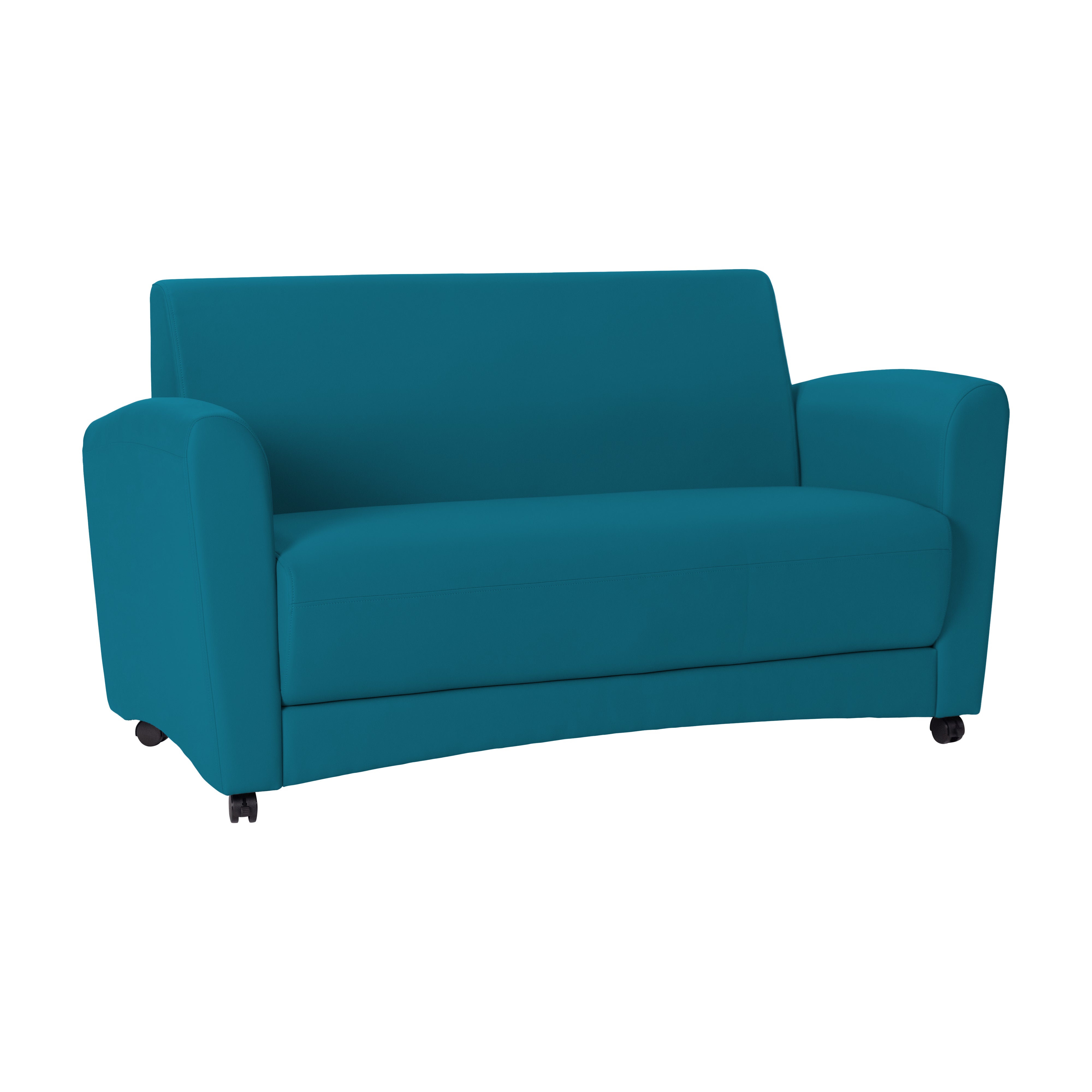 Pro Series Upholstered Mobile Common Area Sofa - Teal